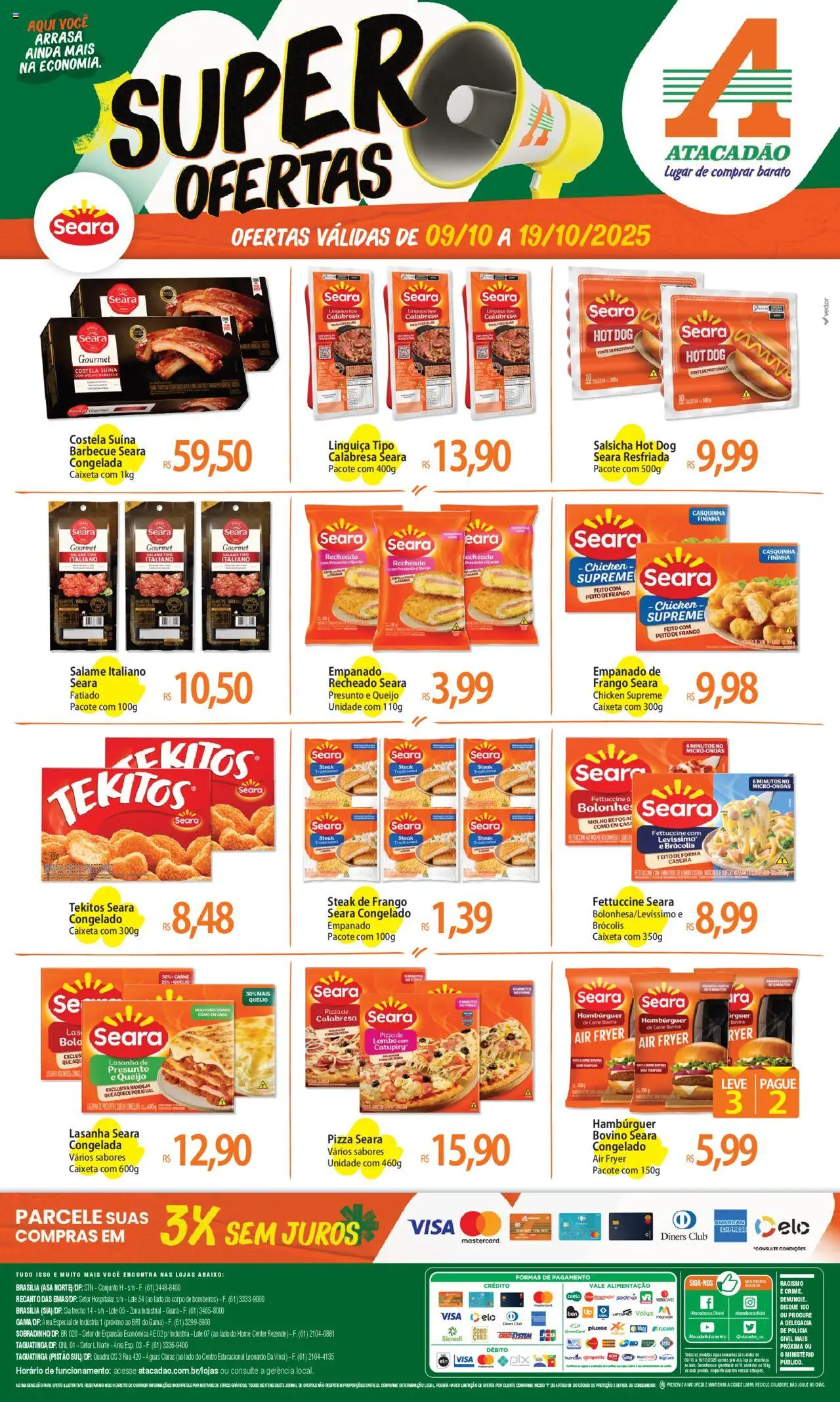 Atacadão folheto "Ofertas - DF" válido a partir de 09/10/2025 - número de página 1