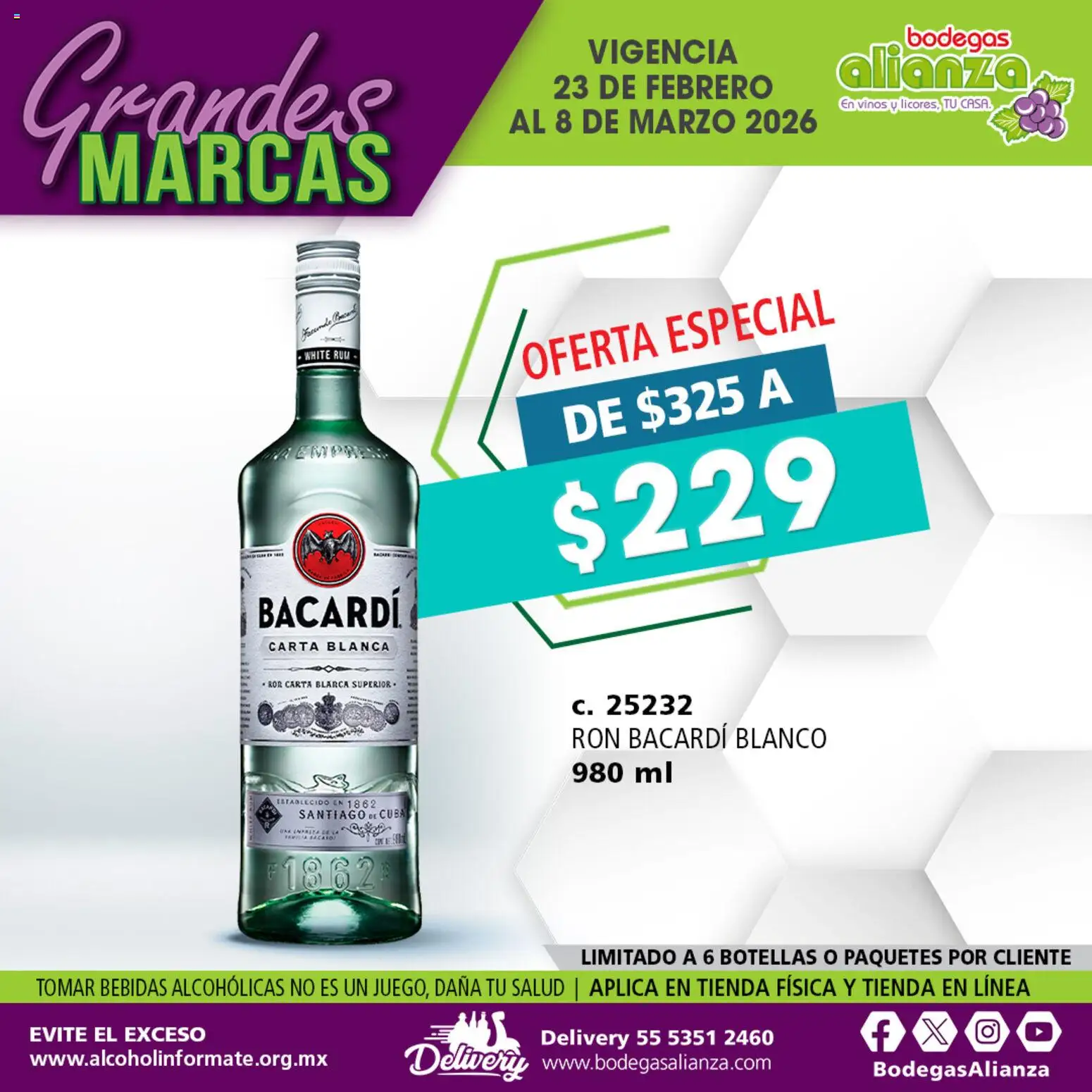 Vista previa las ofertas de la tienda Bodegas Alianza - Catálogo Grandes Marcas desde el 23/02/2026 