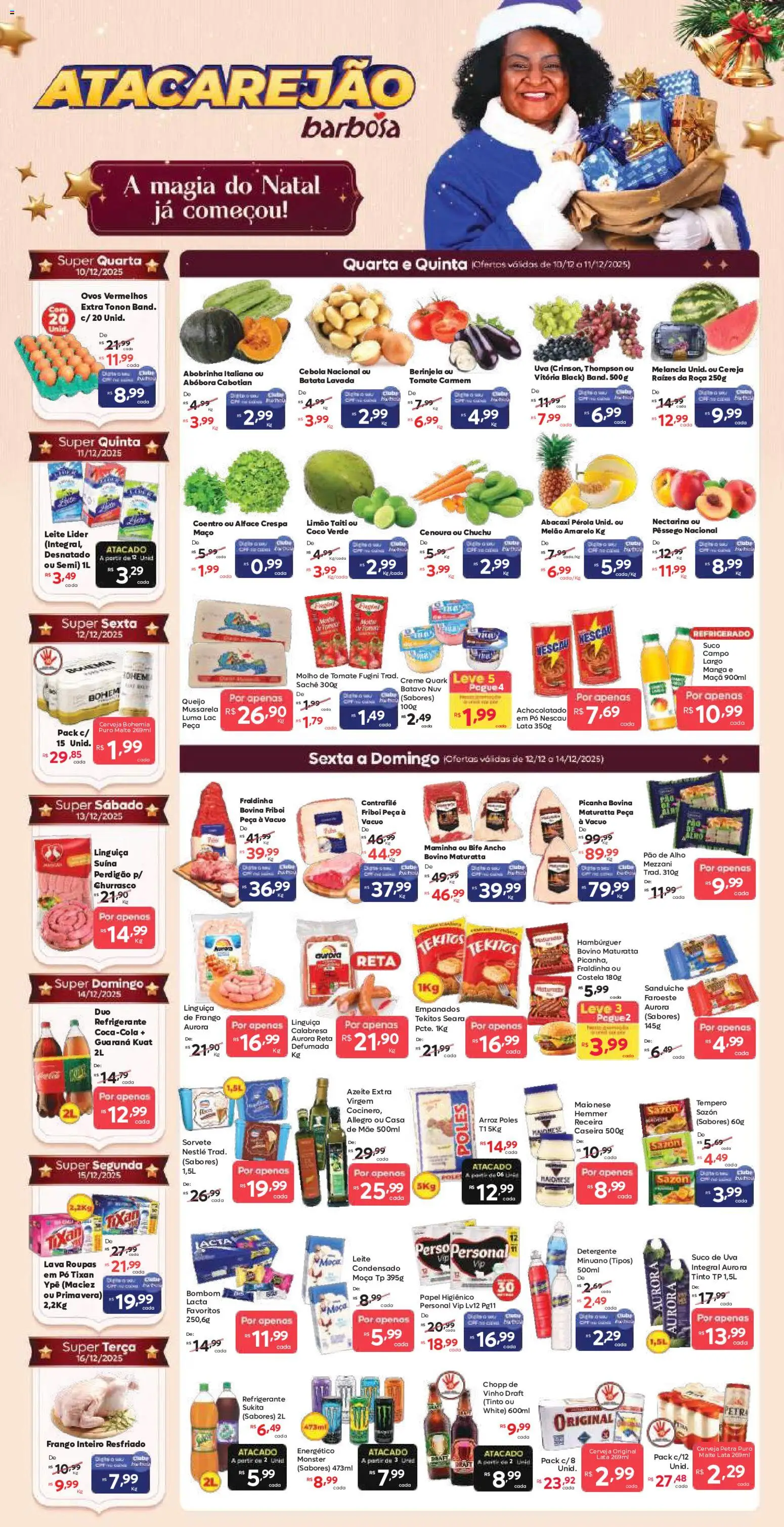 Pré-Visualização do folheto "Ofertas da semana" da loja Barbosa Supermercados válido a partir de 10/12/2025