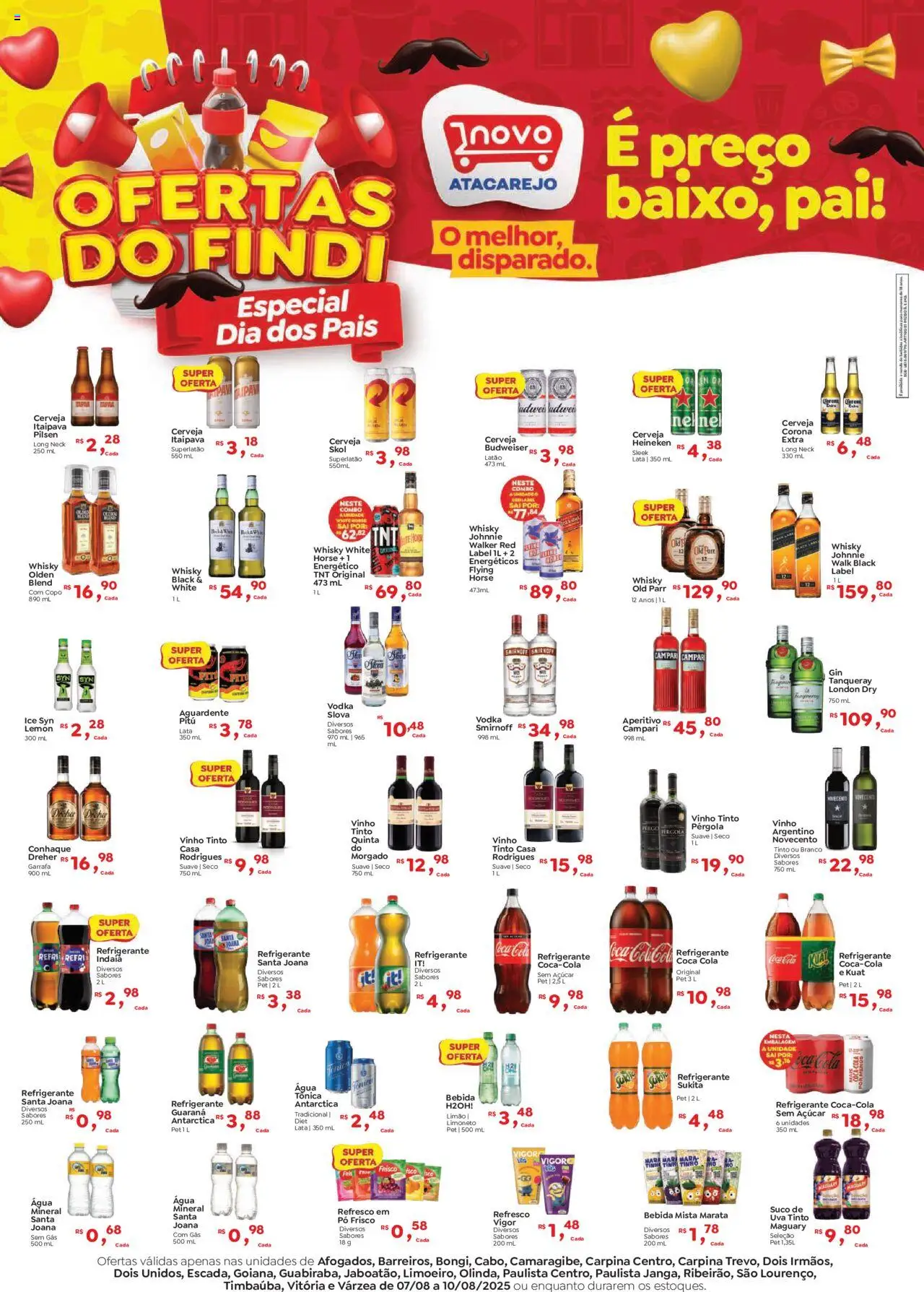Novo Atacarejo folheto "Ofertas FDS" válido a partir de 07/08/2025 - número de página 1