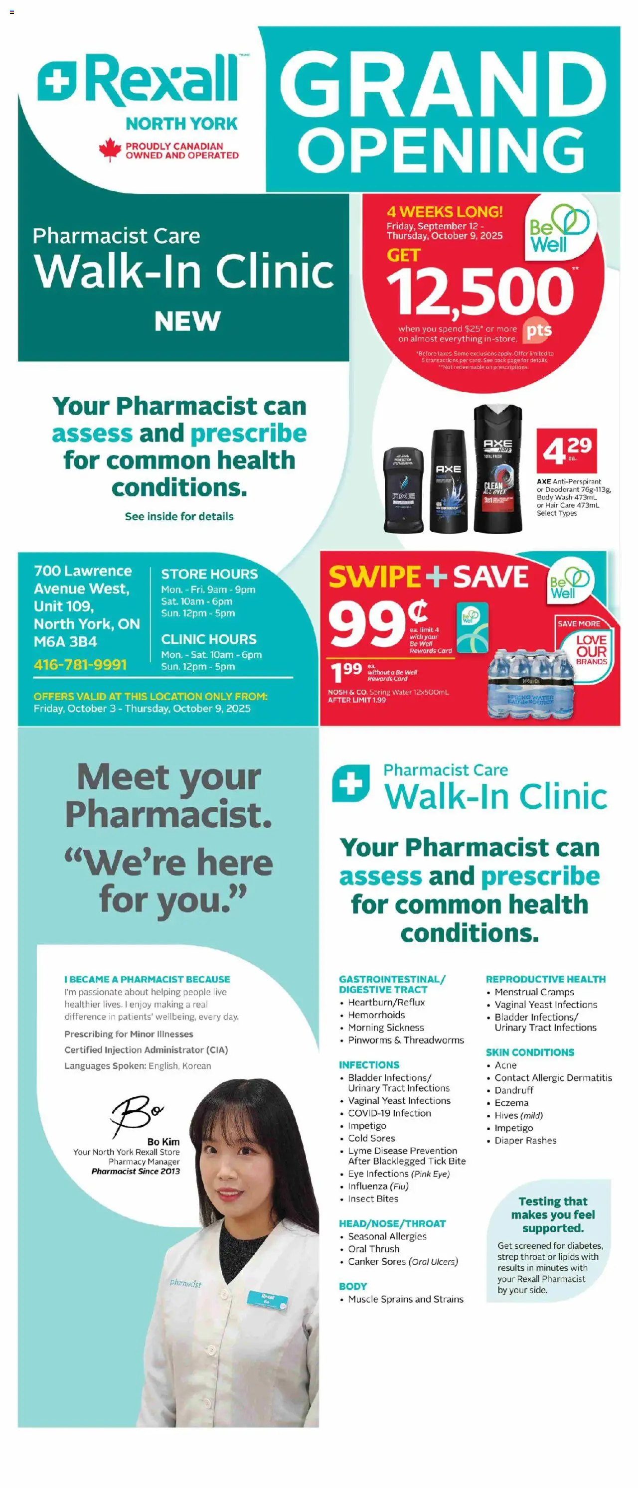 Rexall flyer valid from Oct 03, 2025 - page number 1