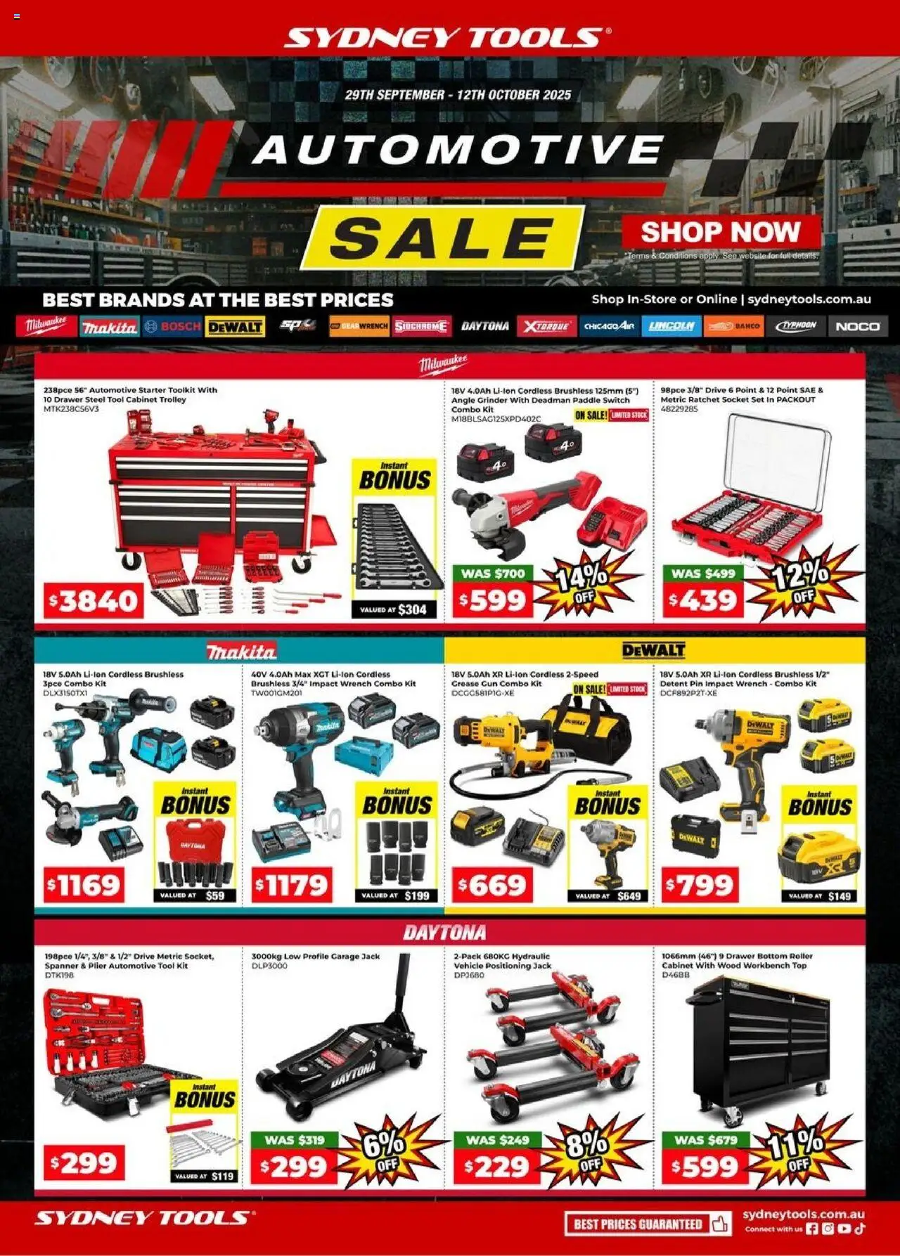 Sydney Tools catalogue valid from 29/09/2025 - page 1