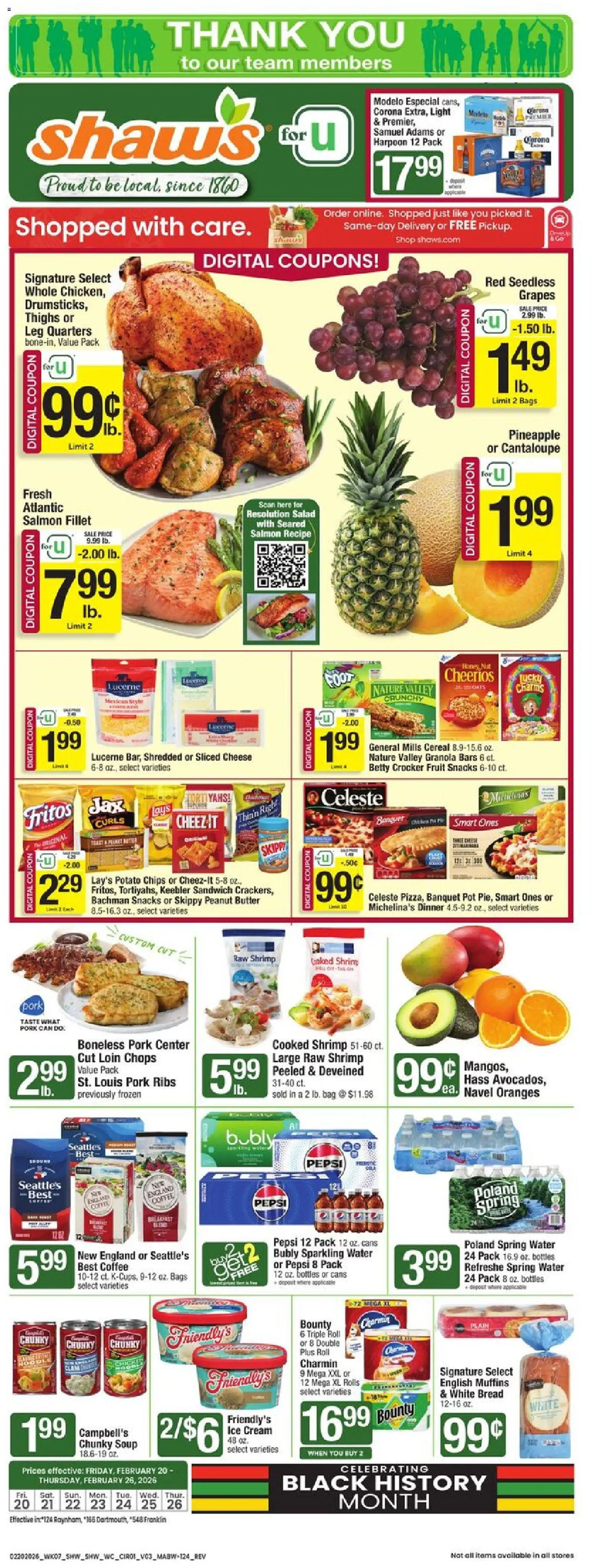 Ad Preview of Shaw's Weekly Ad from 02/20/2026