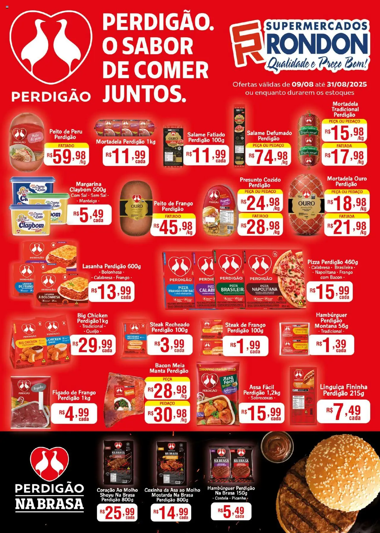 Supermercados Rondon folheto "Ofertas BRF" válido a partir de 09/08/2025 - número de página 1