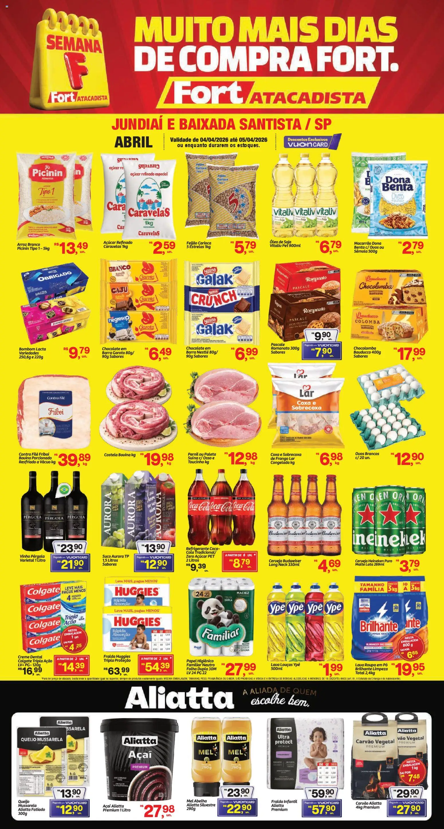 Pré-Visualização do folheto "Fort Atacadista - Ofertas da semana" da loja Fort Atacadista válido a partir de 04/04/2026