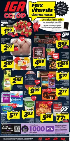 Preview of leaflet Weekly flyer / circulaire from shop IGA is valid from Jan 15, 2026