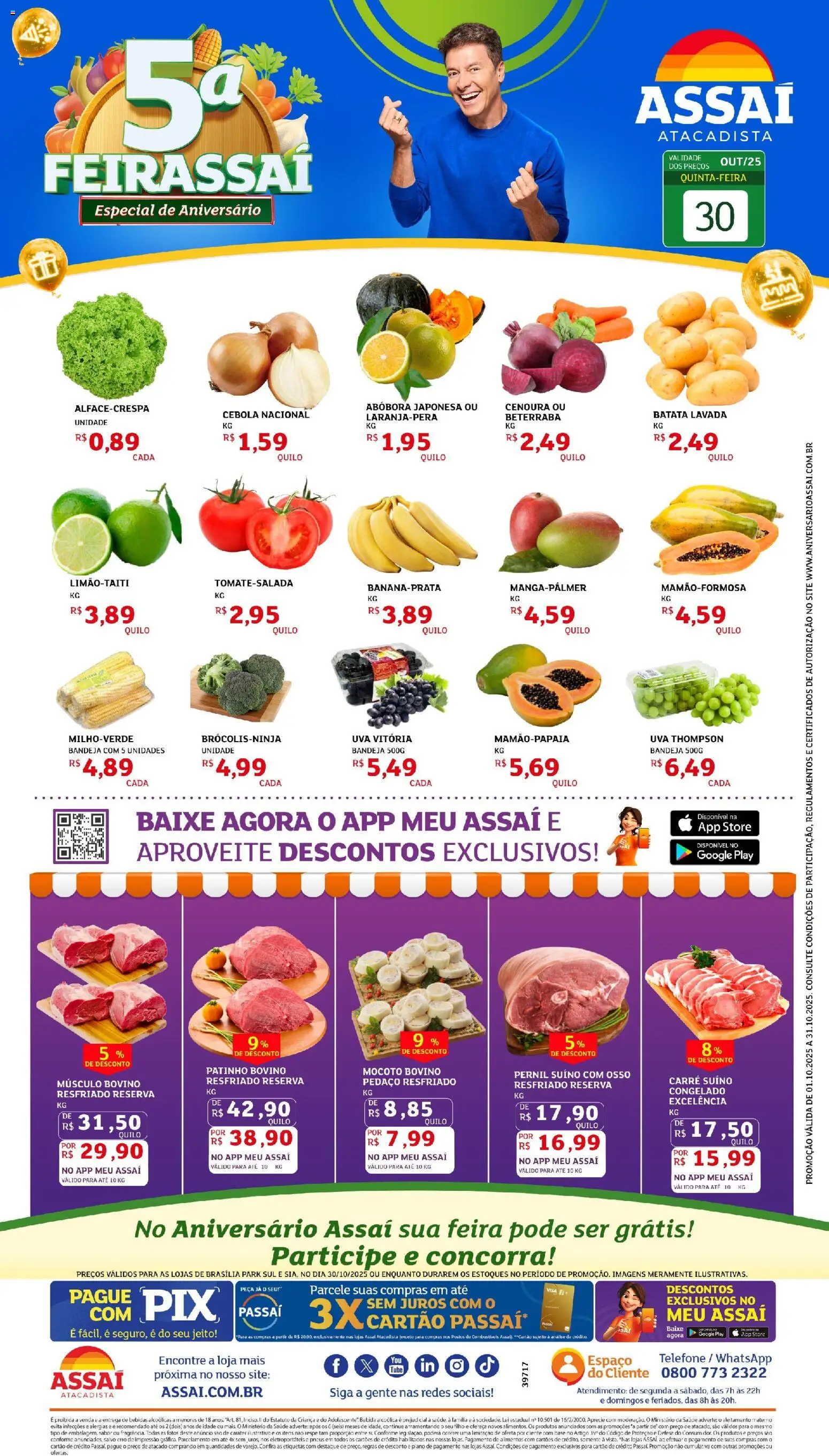 Pré-Visualização do folheto "Encarte - DF" da loja Assaí Atacadista válido a partir de 30/10/2025