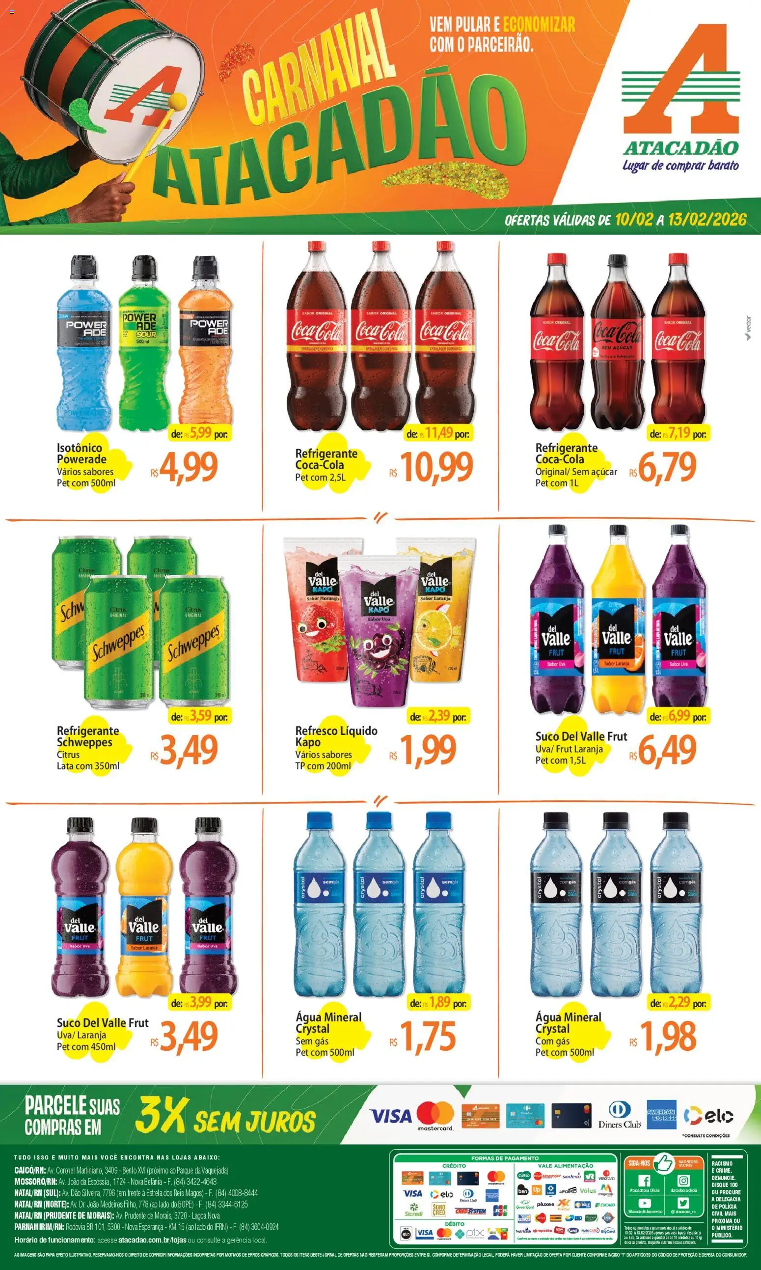 Pré-Visualização do folheto "Ofertas - RN" da loja Atacadão válido a partir de 10/02/2026