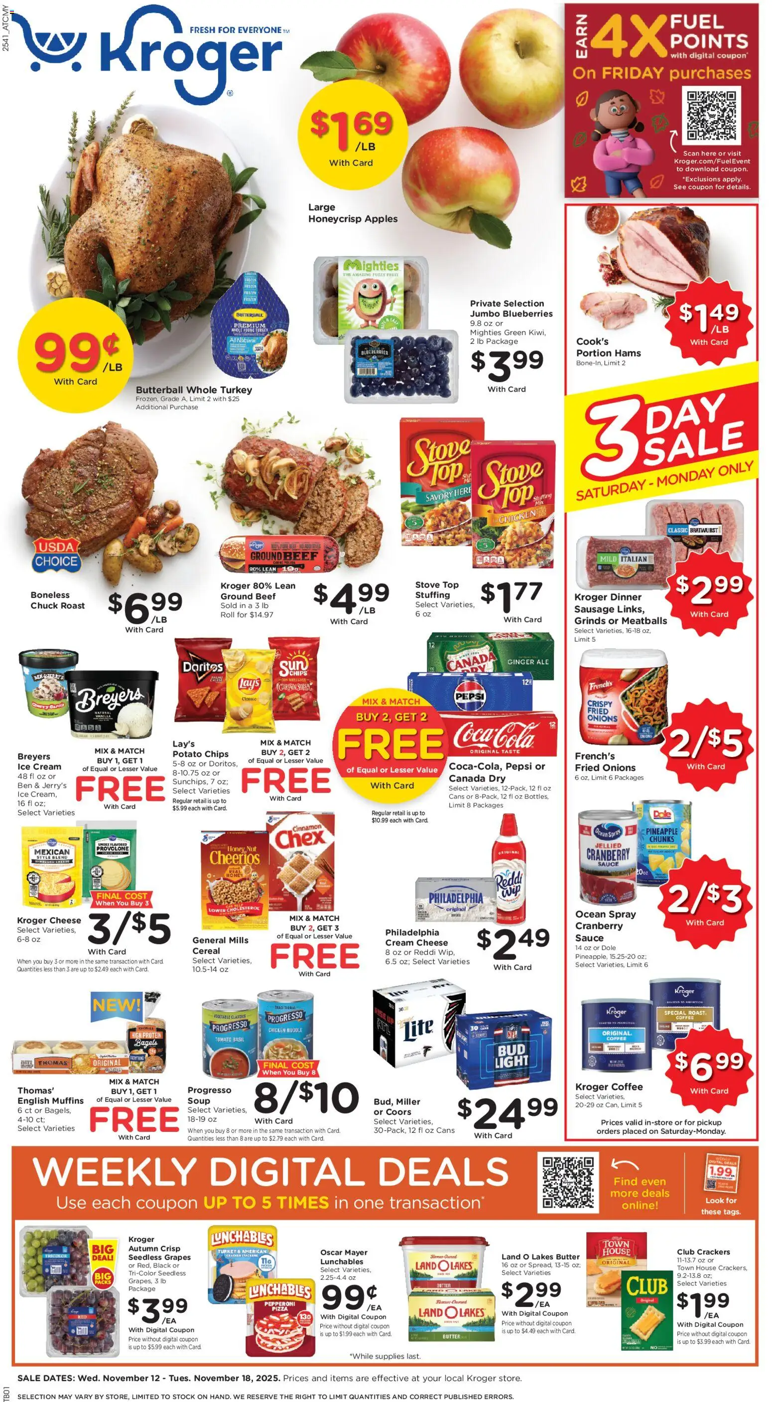 Ad Preview of Kroger Black Friday from 11/12/2025