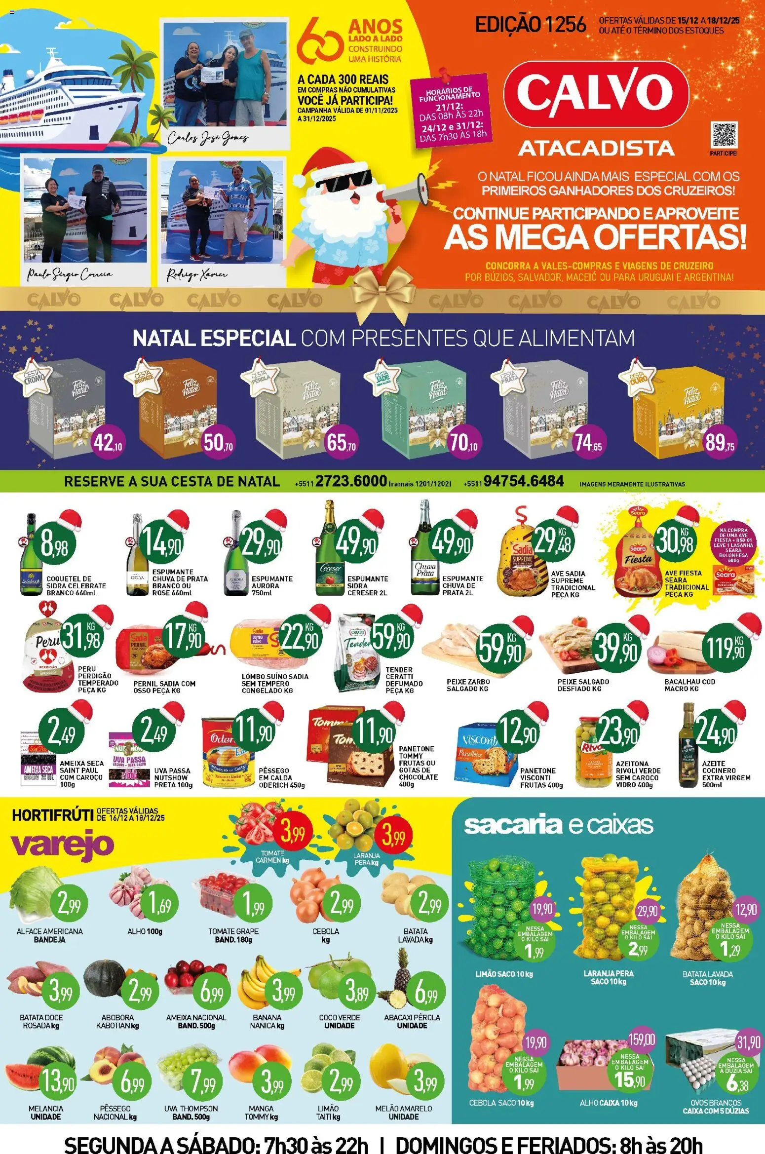 Pré-Visualização do folheto "Ofertas da semana" da loja Calvo Atacadista válido a partir de 15/12/2025