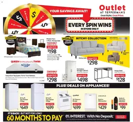 Preview of leaflet Tepperman's flyer - Outlet from shop Tepperman's is valid from Mar 20, 2026