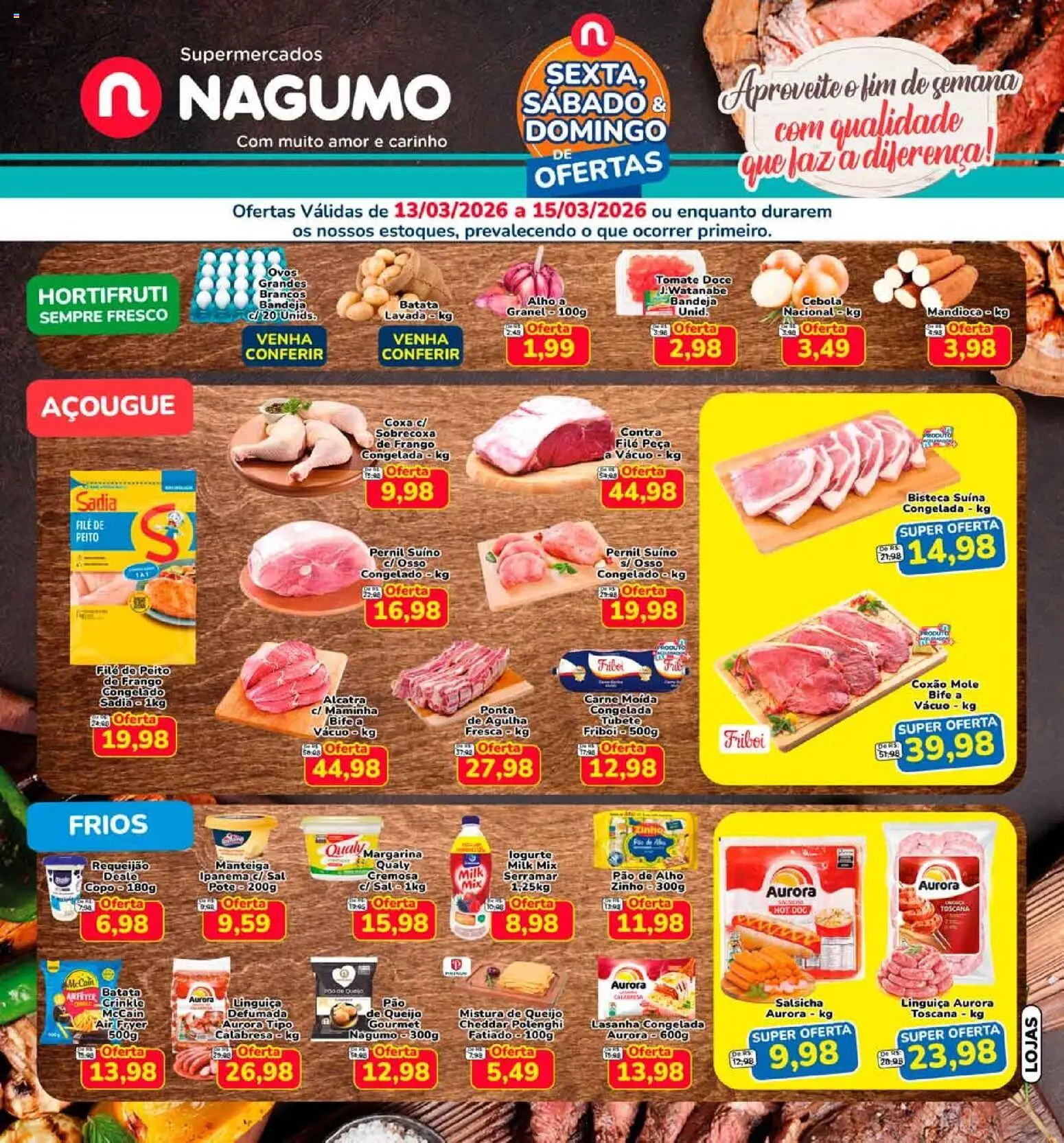 Pré-Visualização do folheto "Nagumo ofertas FDS" da loja Nagumo válido a partir de 13/03/2026