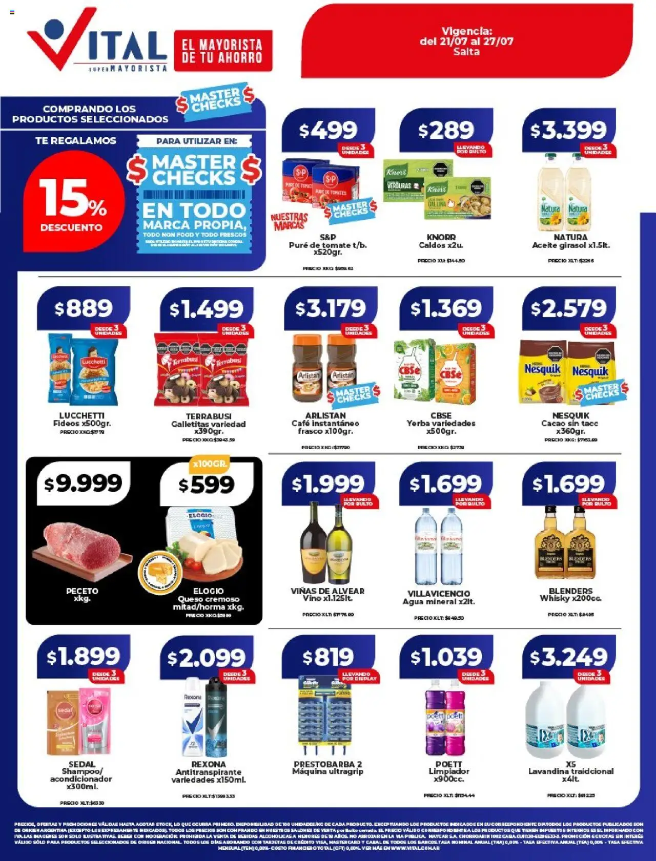 Vital Ofertas - Salta del 21/07/2025 >> Catálogo