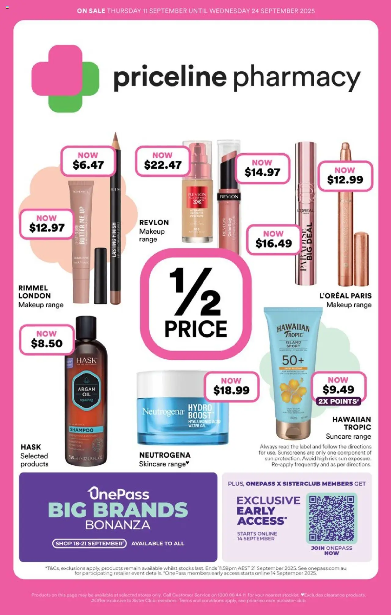 Priceline Pharmacy catalogue valid from 11/09/2025 - page 1