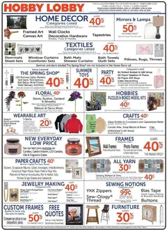 Ad Preview of Hobby Lobby Hobby Lobby Weekly Ad from 04/12/2026