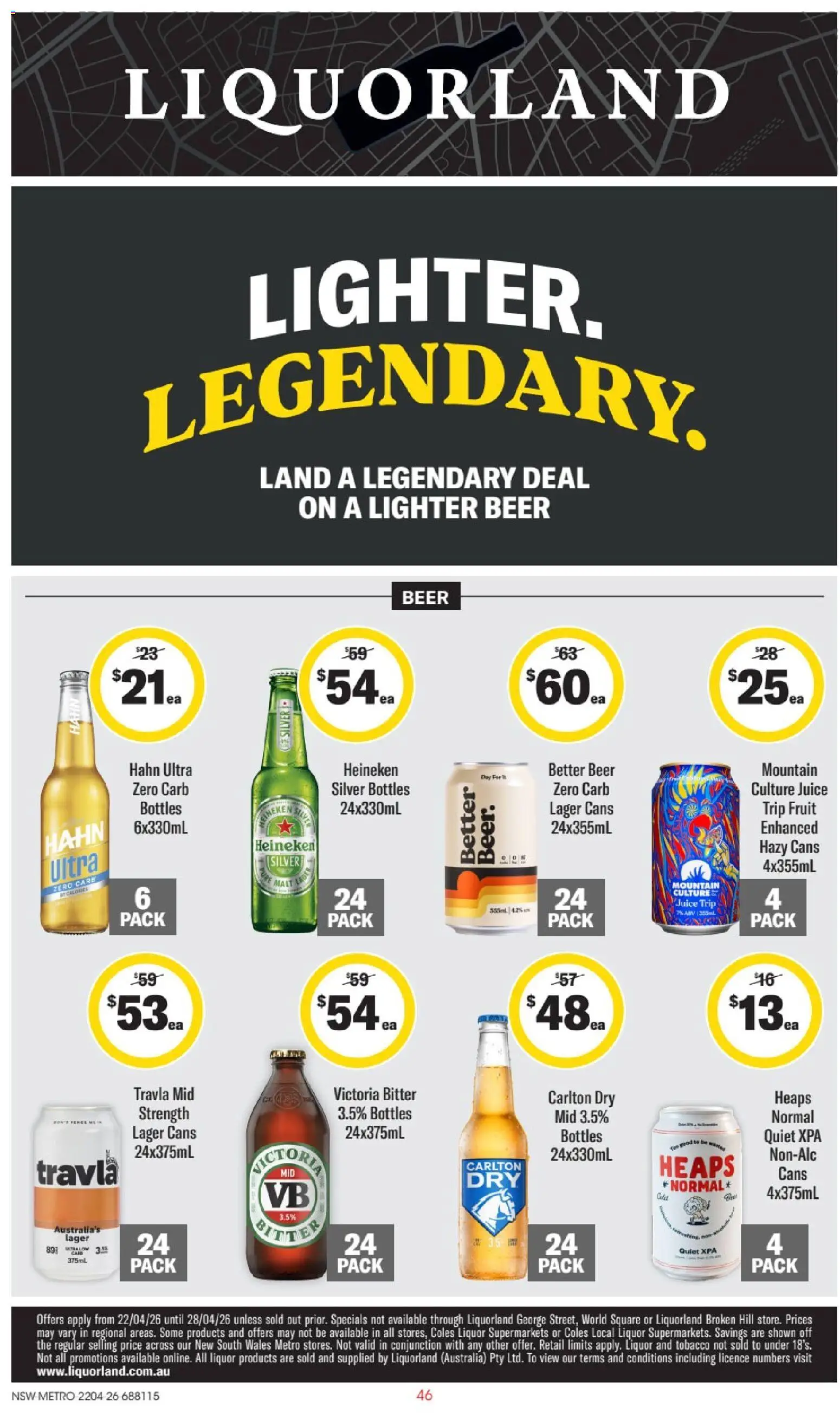 Preview of catalogue Liquorland catalogue NSW from shop Liquorland valid 22/04/2026
