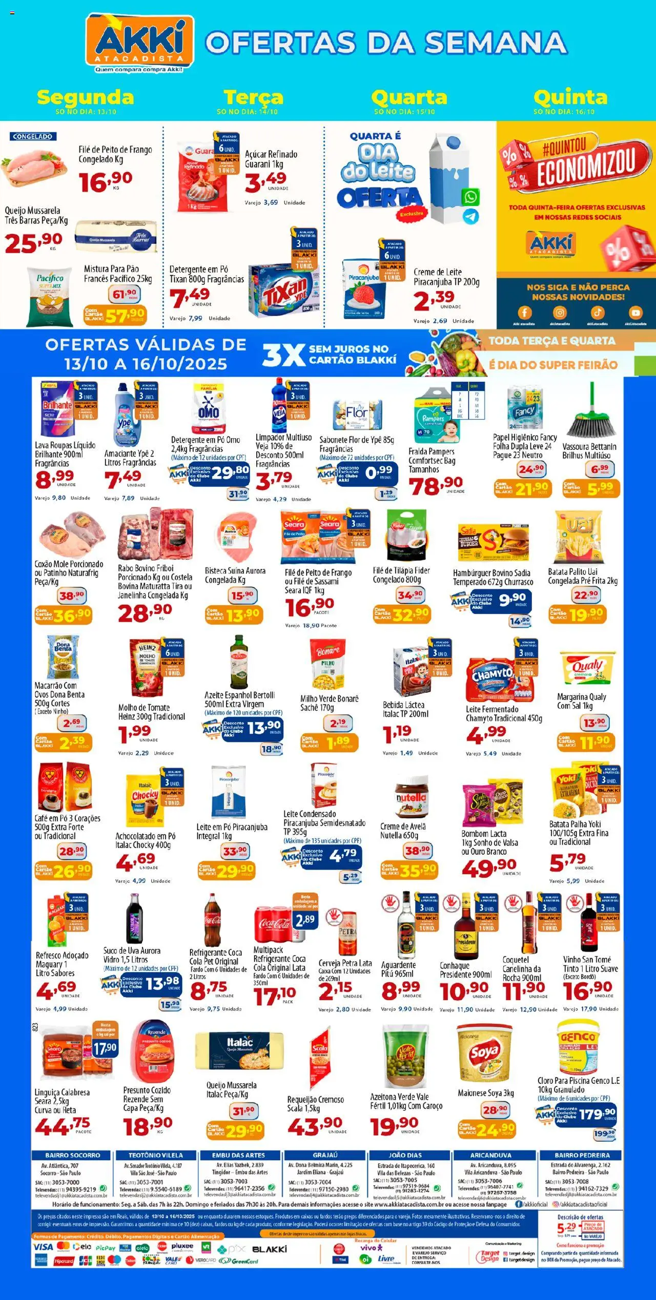 Akki Atacadista folheto "Ofertas da semana" válido a partir de 13/10/2025 - número de página 1