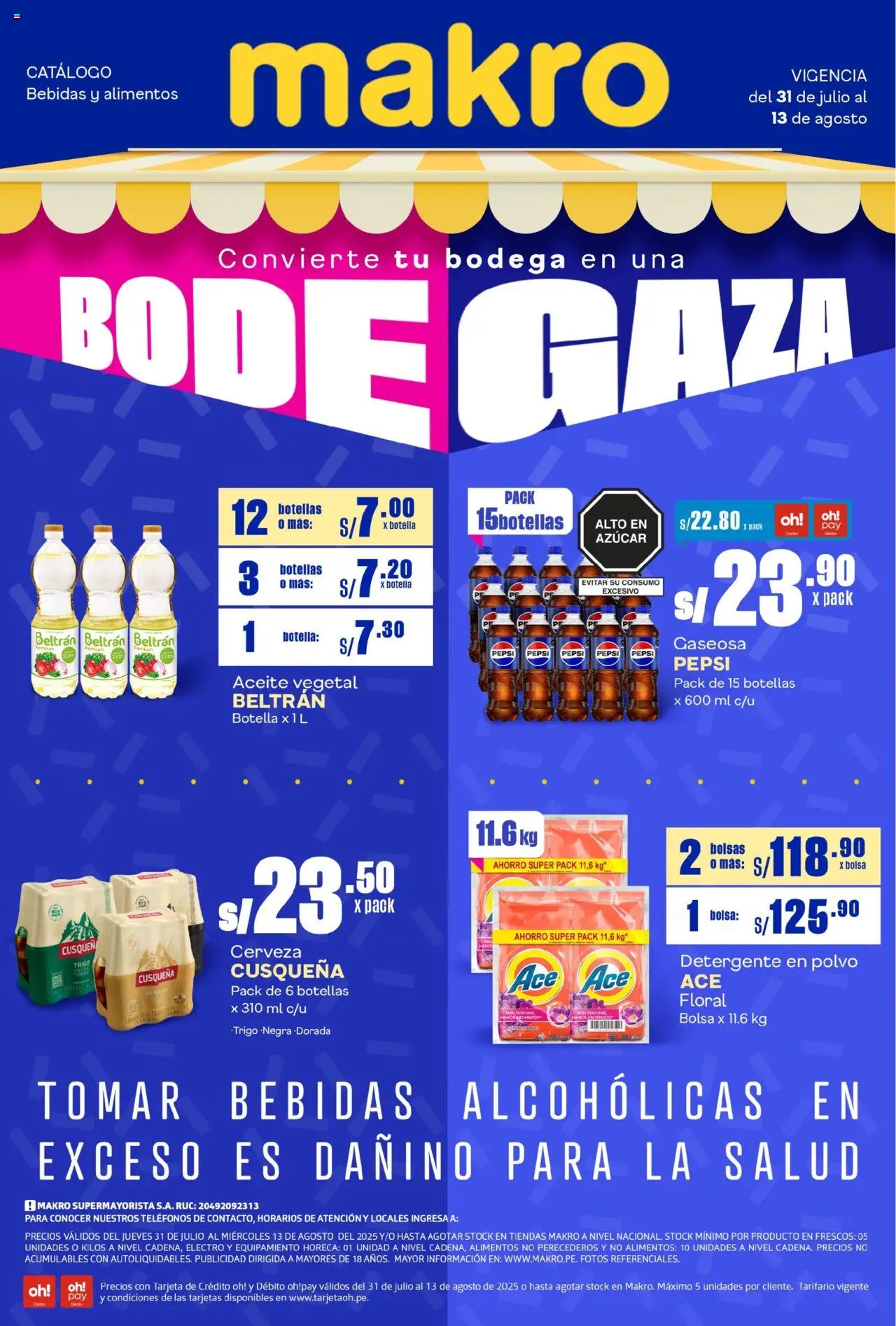 Makro Makro Catálogo Bodega #16 (31/07/2025 - 13/08/2025) - ofertas de hoy - número de página 1