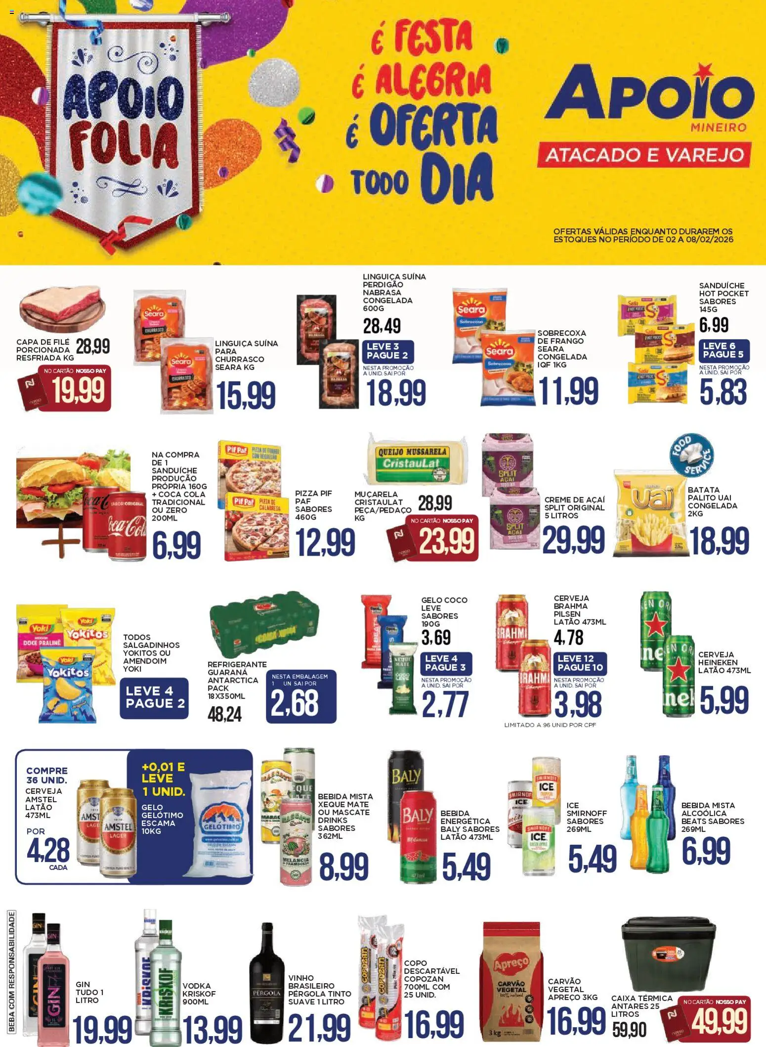 Pré-Visualização do folheto "Ofertas da semana" da loja Apoio Mineiro válido a partir de 02/02/2026