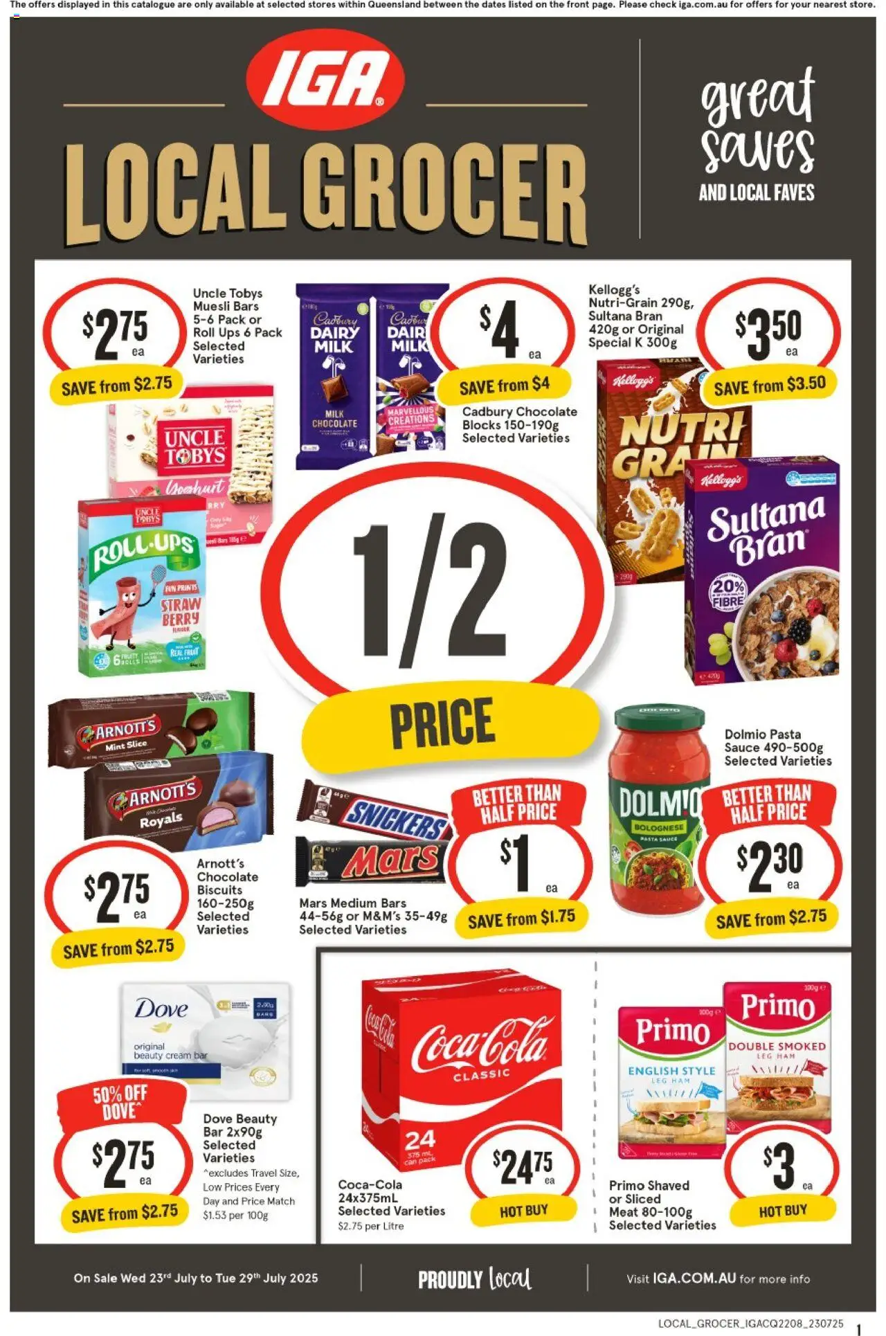 IGA catalogue valid from 23/07/2025 - page 1