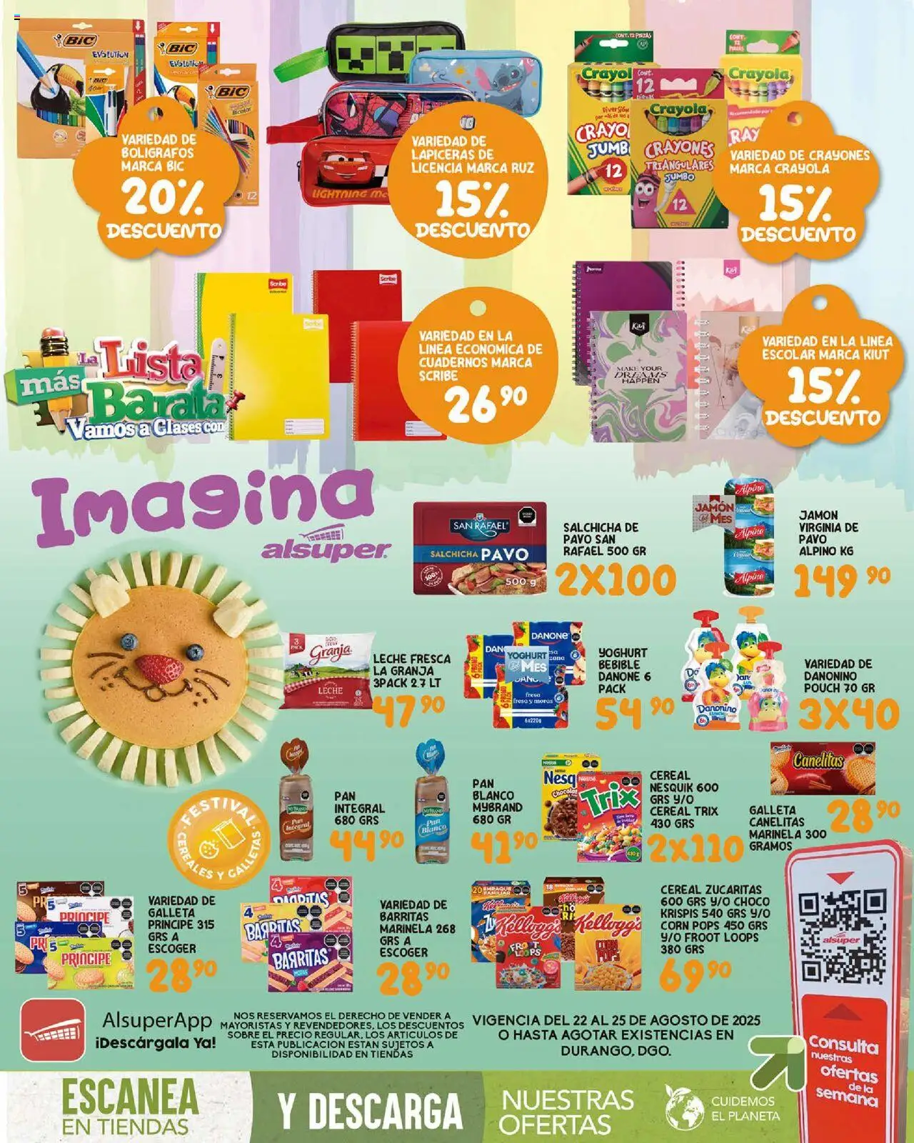 Folleto - Durango Alsuper y sus promociones válidas desde el 22/08/2025 - Número de página 1