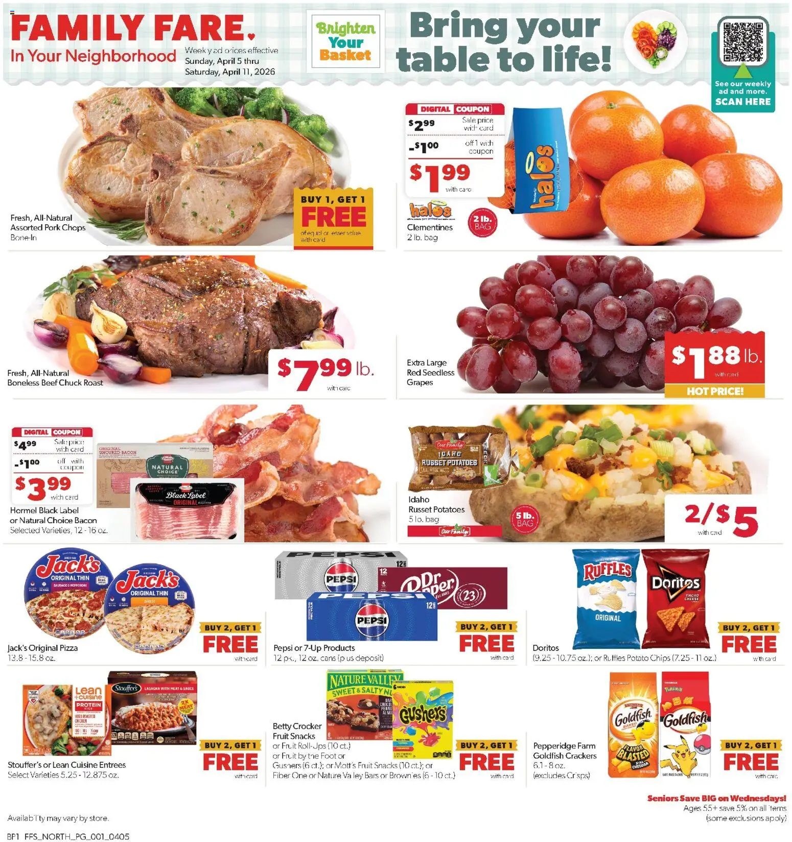 Ad Preview of Family Fare Family Fare Weekly Ad - MI from 04/05/2026