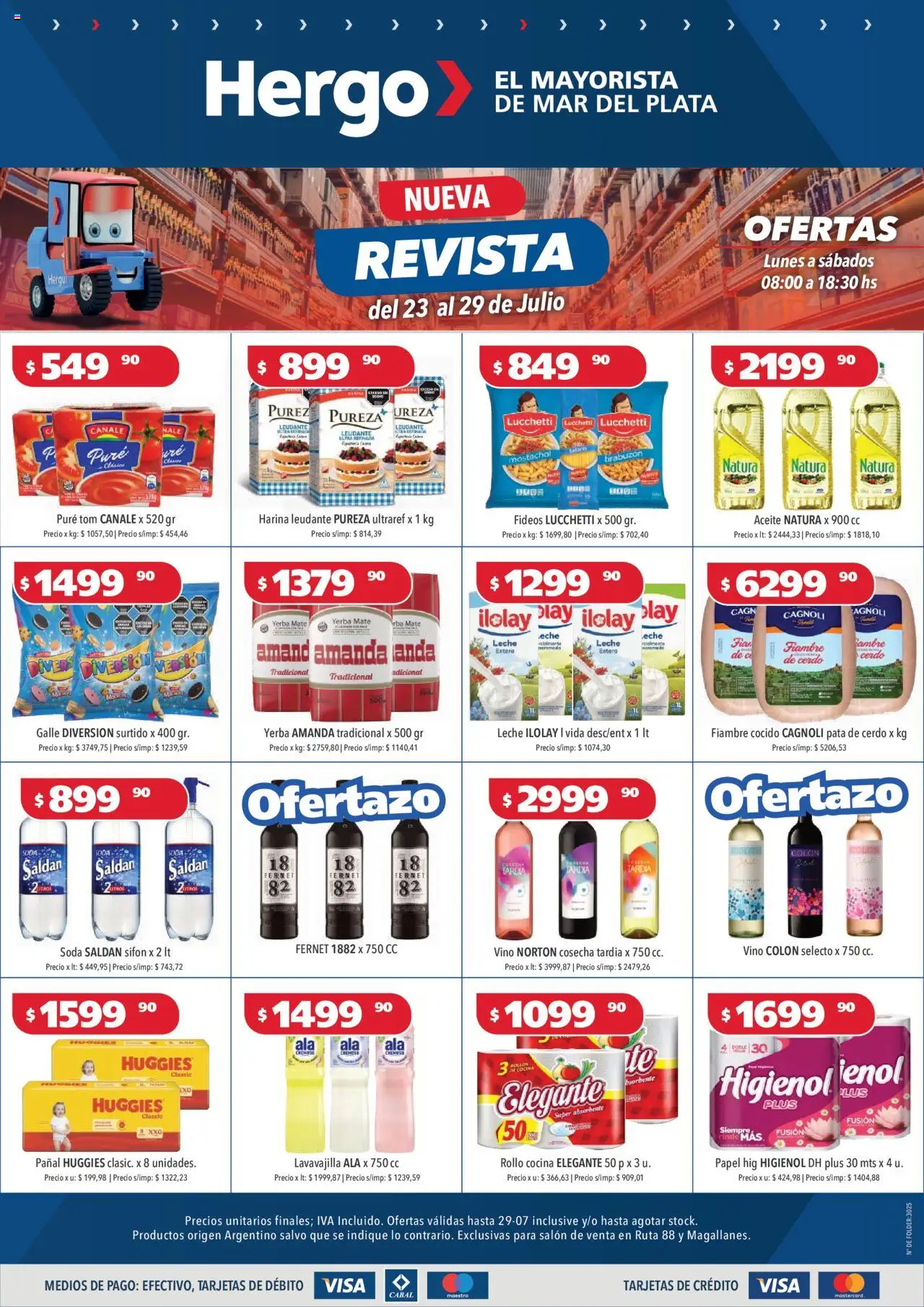 Hergo Catálogo del 23/07/2025 Online - Mate, Vino, Yerba, Aceite, Harina, Fideos, Revista, Soda