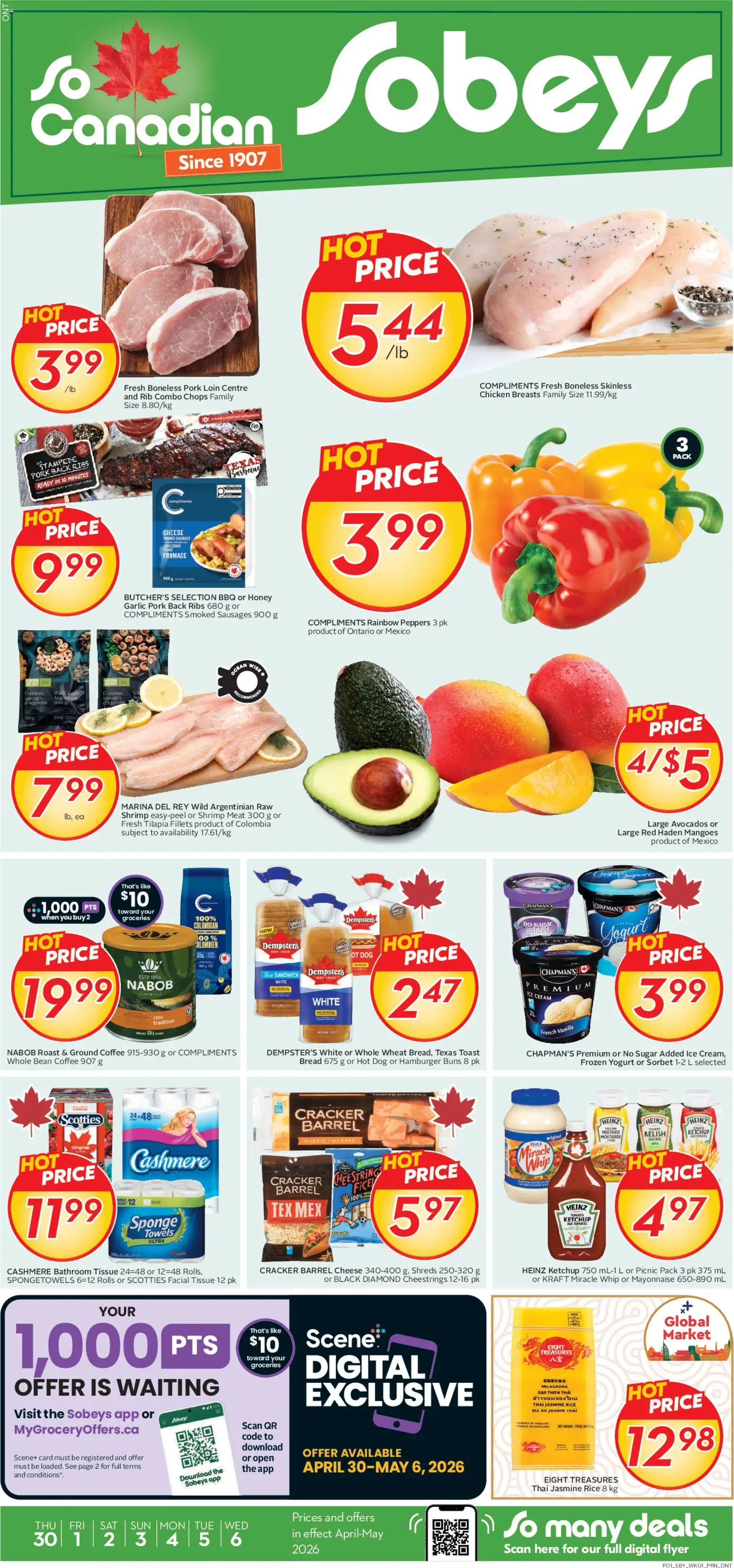 Preview of leaflet Sobeys weekly flyer / circulaire from shop Sobeys is valid from Apr 30, 2026