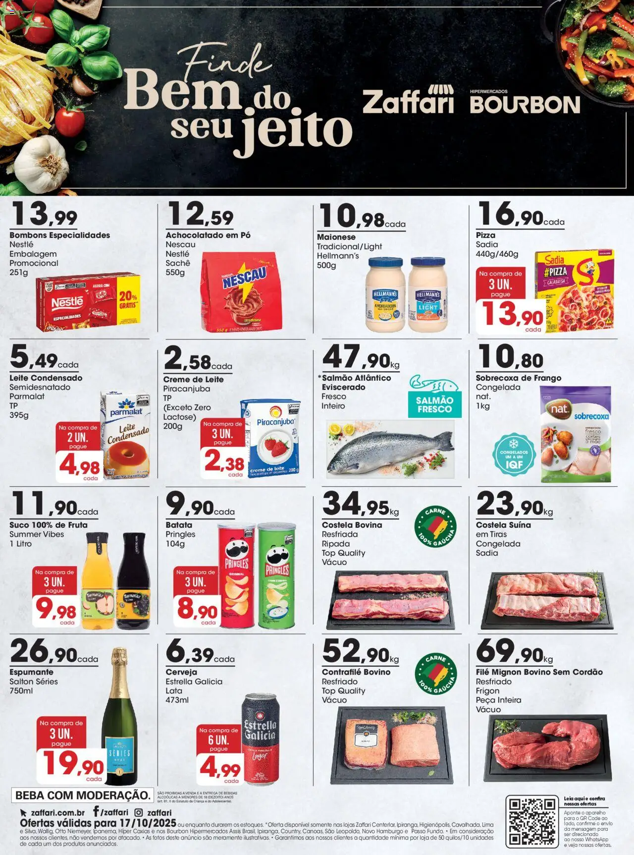 Zaffari folheto "Ofertas Final de Semana - RS" válido a partir de 17/10/2025 - número de página 1