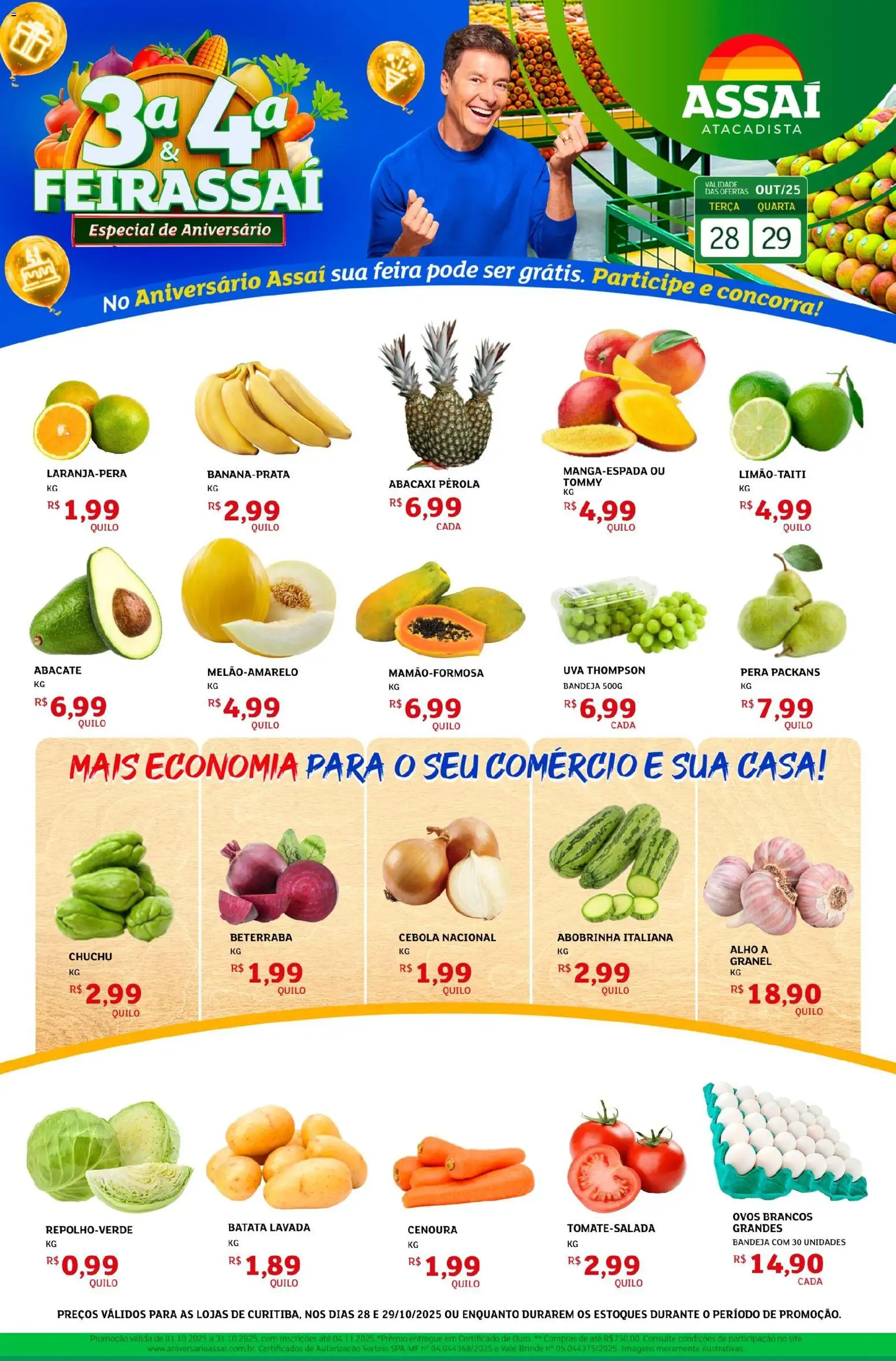 Pré-Visualização do folheto "Encarte - PR" da loja Assaí Atacadista válido a partir de 28/10/2025