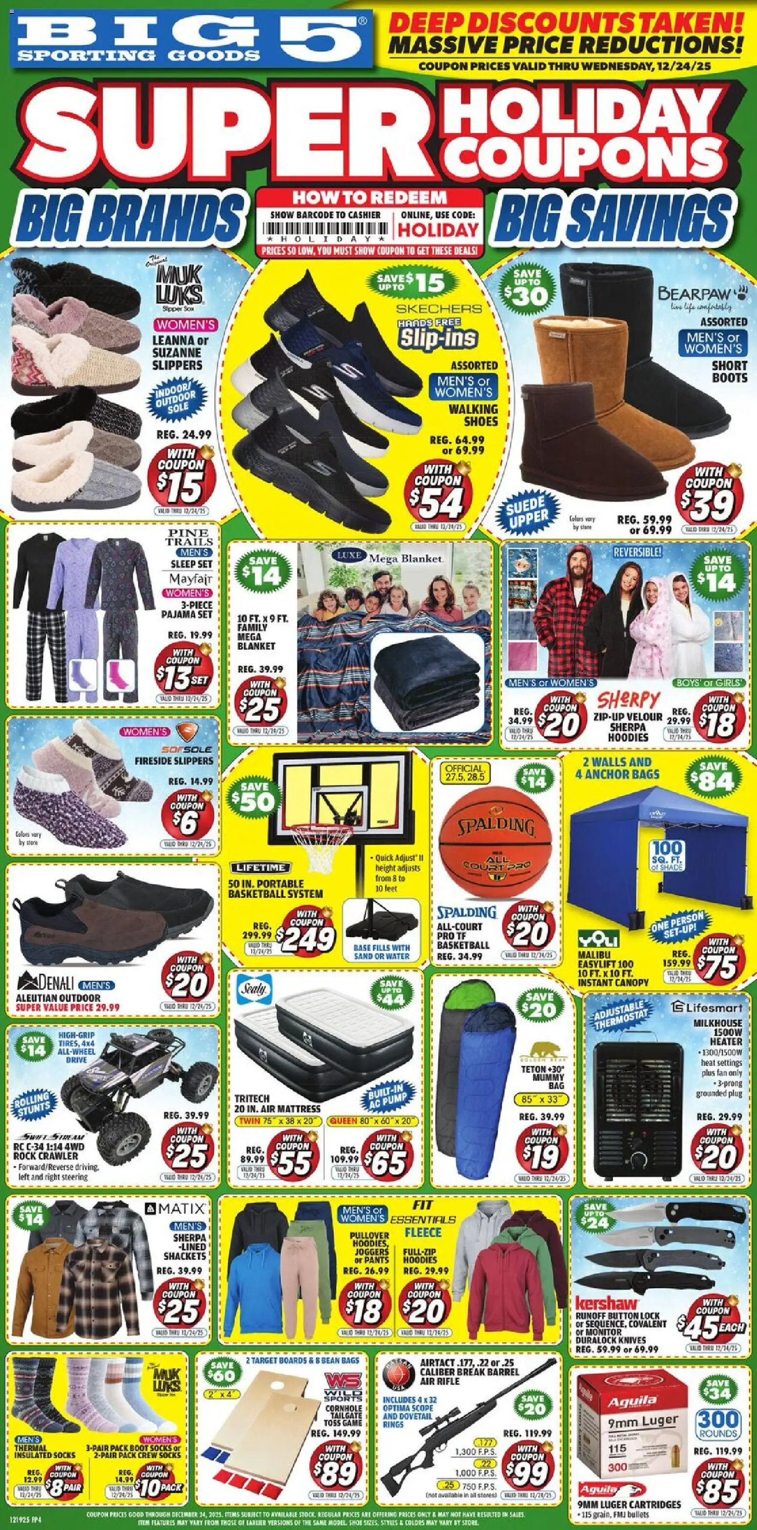 Ad Preview of Big 5 Sporting Goods Weekly Ad from 12/19/2025