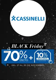 Vista previa de Black Friday de la tienda Cassinelli válido desde 27/11/2025