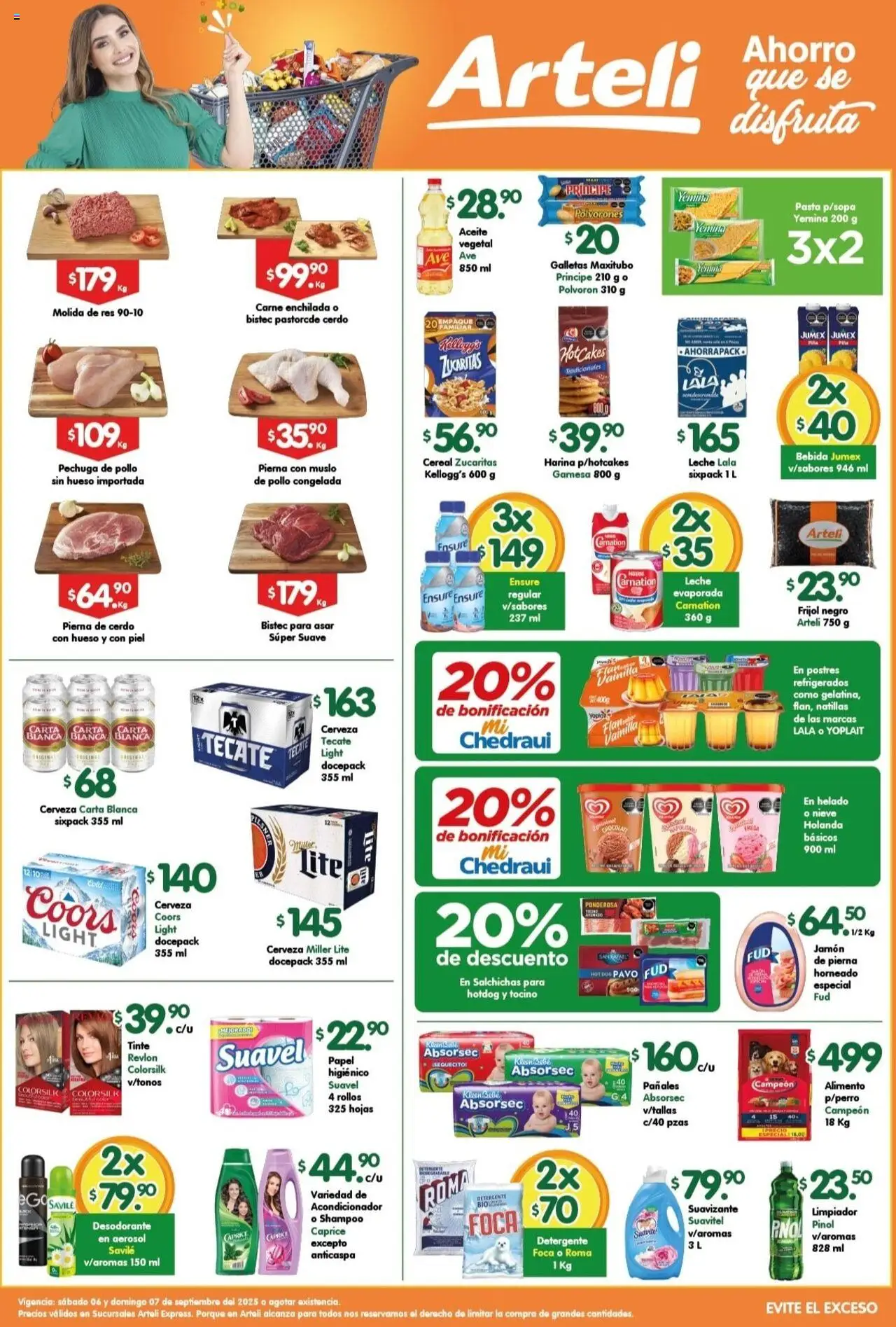 Folleto Express Arteli y sus promociones válidas desde el 06/09/2025 - Número de página 1