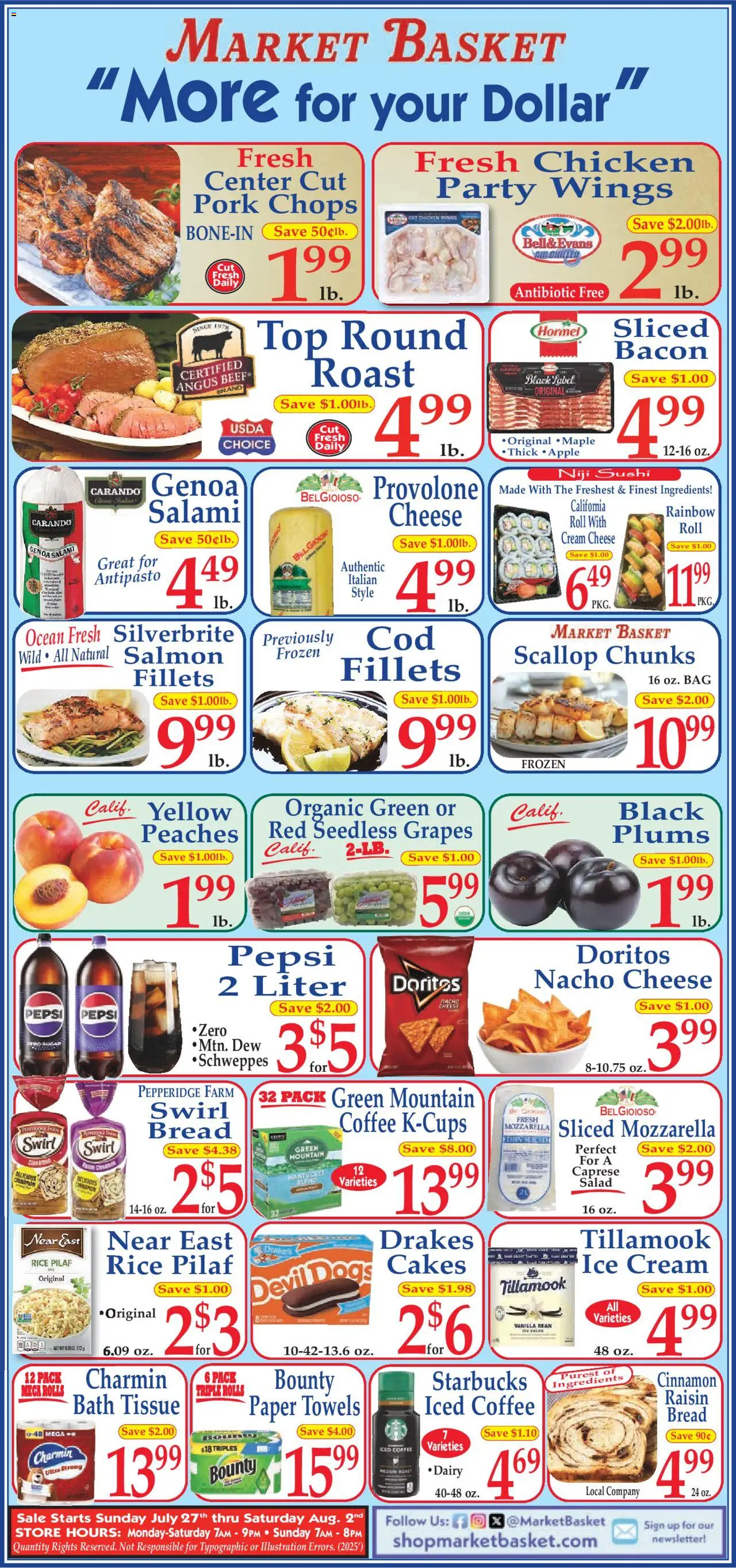 Market Basket Ad from 07/27/2025 - Flyer - Page number 1