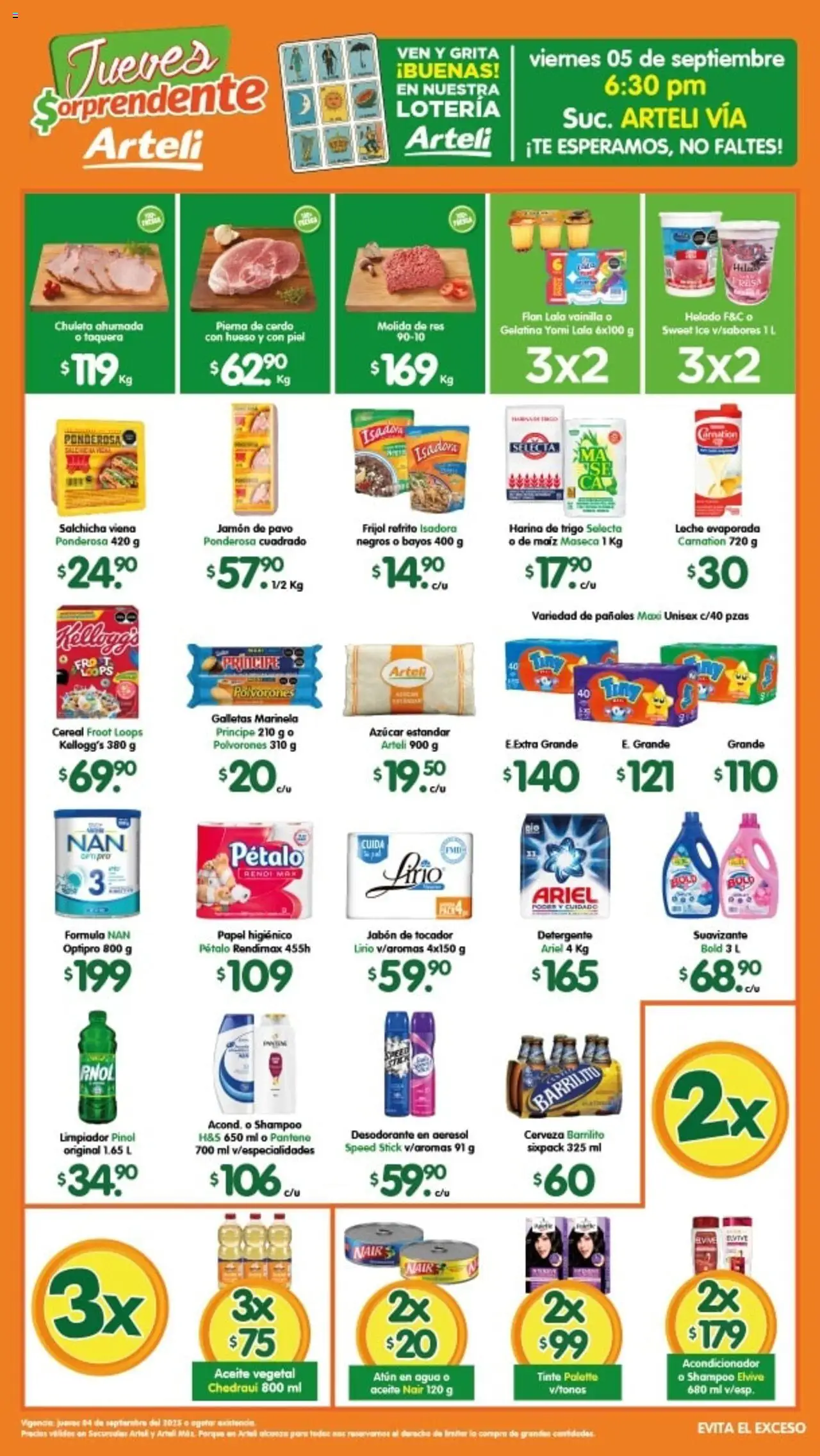 Folleto Arteli Arteli y sus promociones válidas desde el 04/09/2025 - Número de página 1