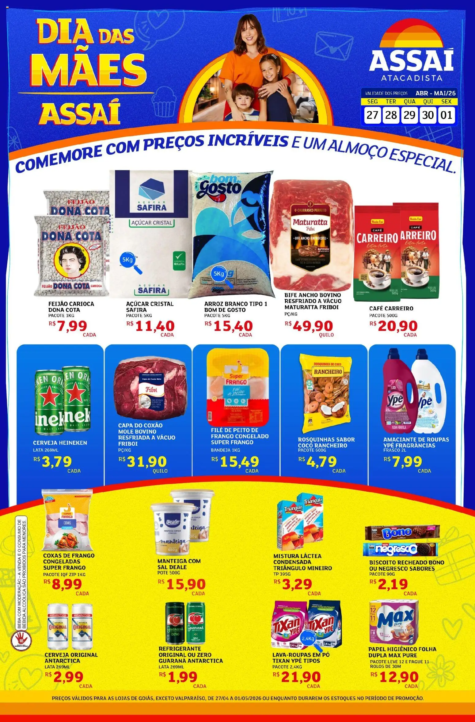 Pré-Visualização do folheto "Assaí Atacadista ofertas - GO" da loja Assaí Atacadista válido a partir de 27/04/2026