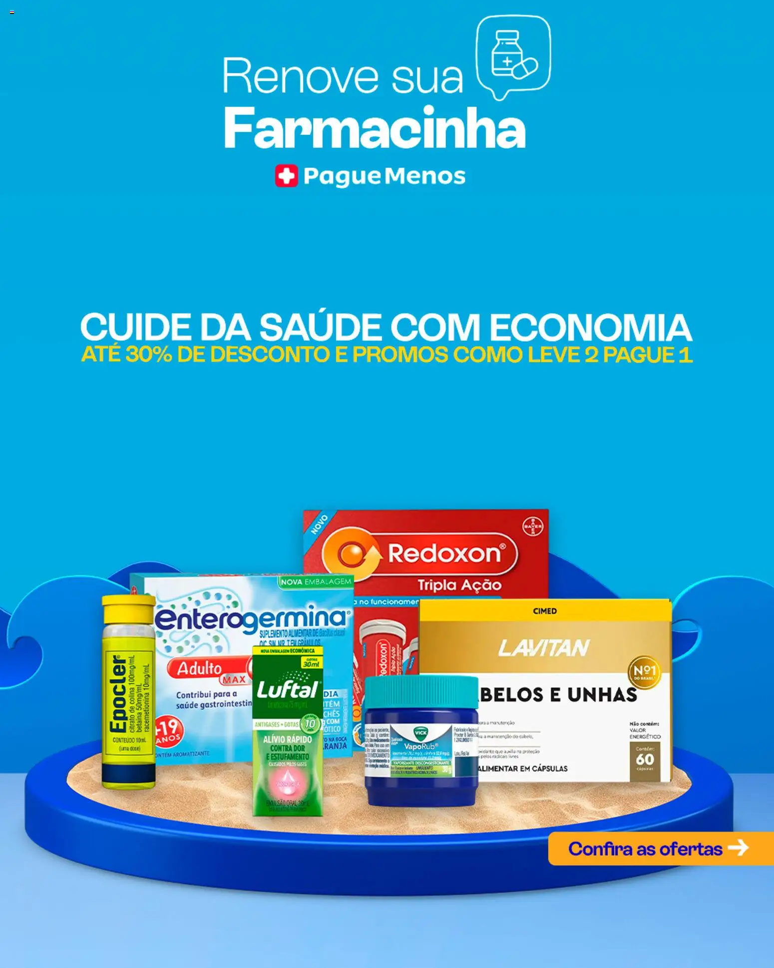 Pré-Visualização do folheto "Catálogo atual" da loja Pague Menos válido a partir de 19/01/2026