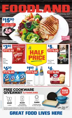 Preview of catalogue Catalogue from shop Foodland valid 15/10/2025