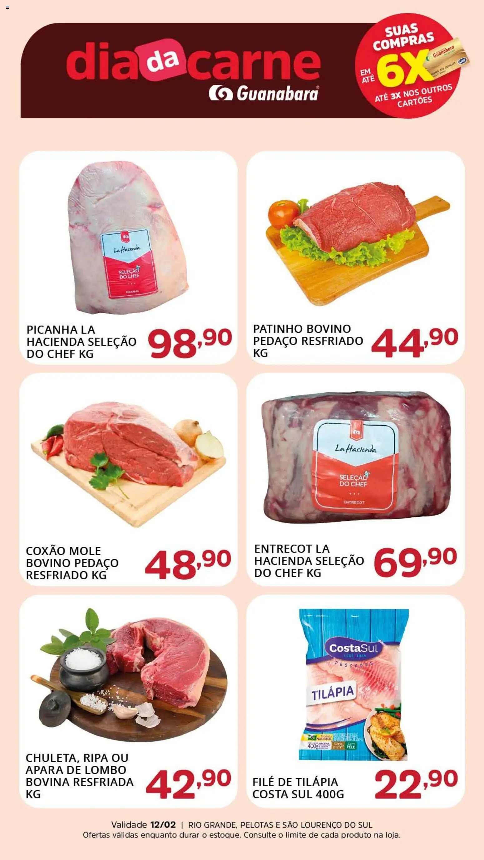 Pré-Visualização do folheto "Ofertas da semana" da loja Supermercado Guanabara válido a partir de 12/02/2026