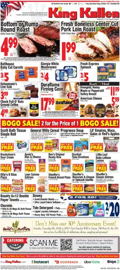 Ad Preview of King Kullen Weekly Ad from 10/30/2025 | Page: 1