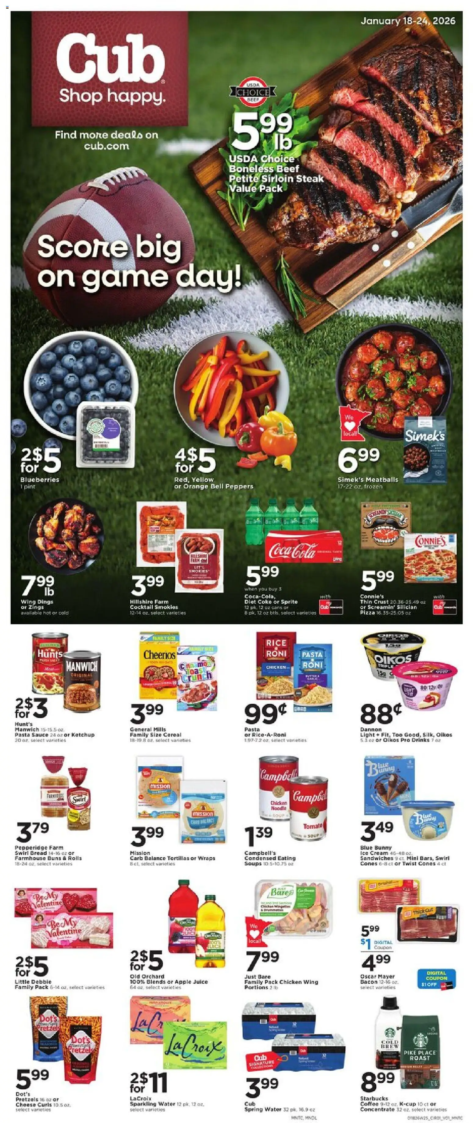 Ad Preview of Cub Foods Weekly Ad from 01/18/2026