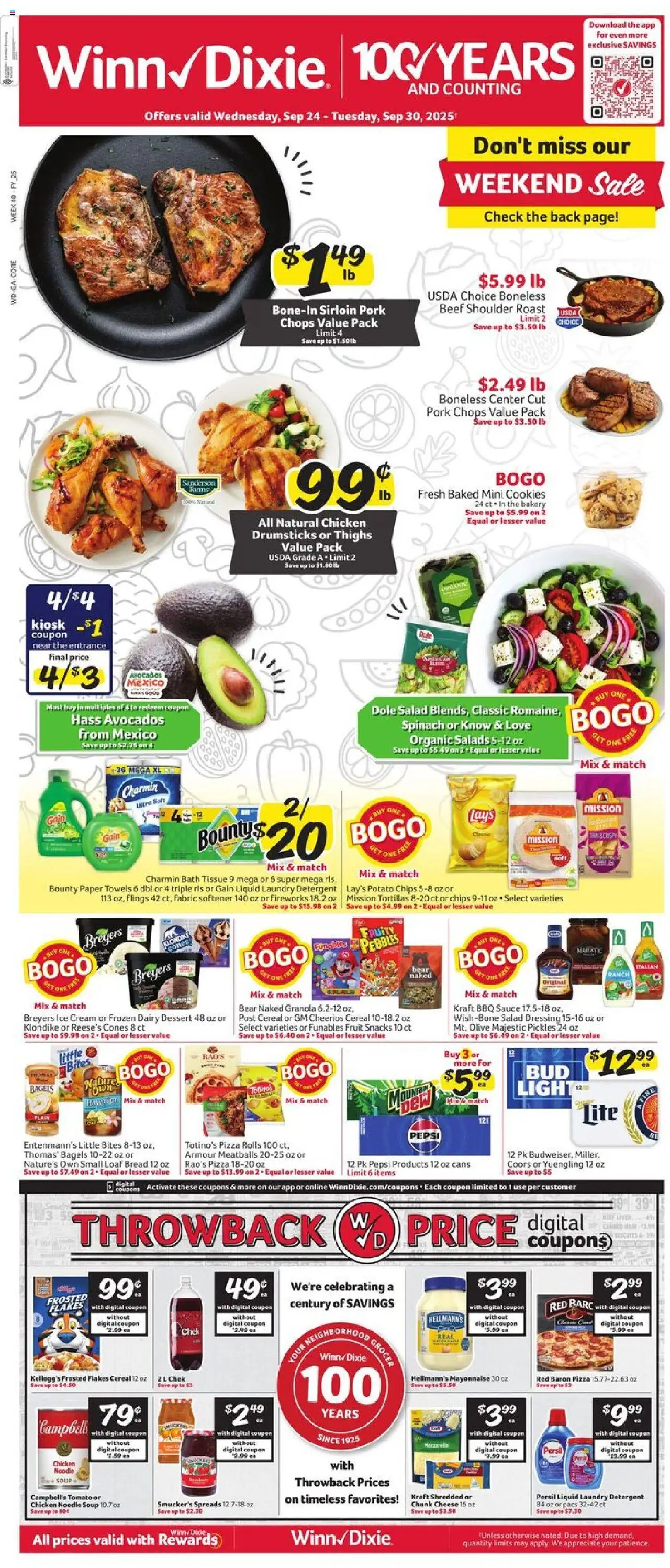 Winn Dixie Weekly Circular - GA from 09/24/2025 - Flyer - Page number 1