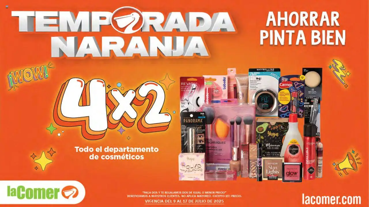 Folleto La Comer y sus promociones válidas desde el 09/07/2025 - Número de página 1 - Té, Pala, Polvo, Máscara