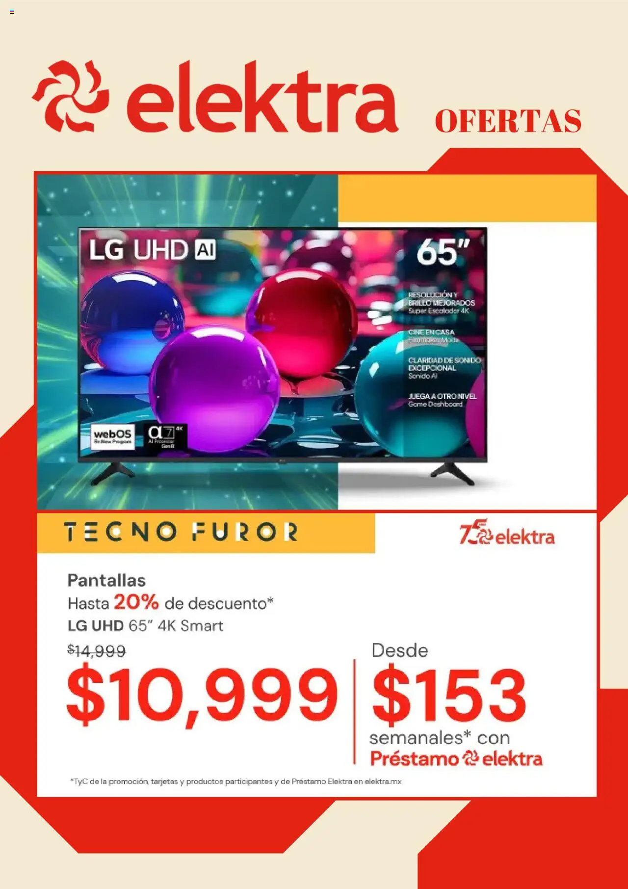 Catálogo Elektra y sus promociones válidas desde el 22/09/2025 - Número de página 1