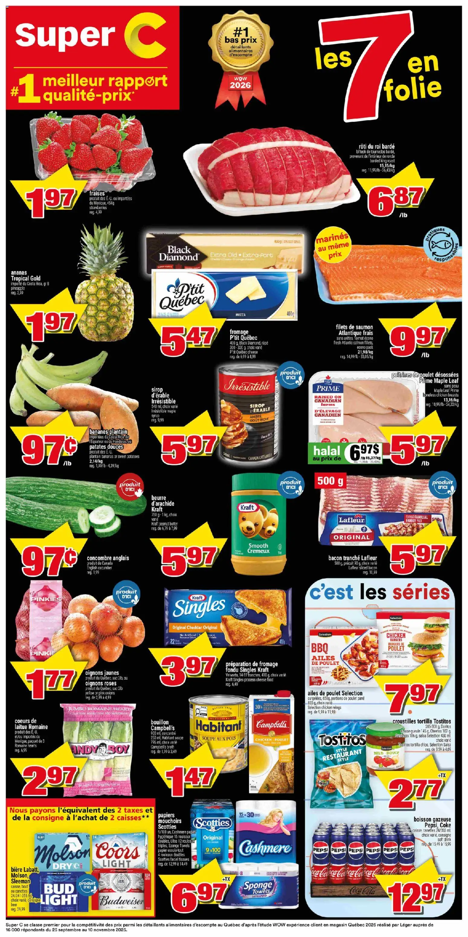Preview of leaflet Super C weekly flyer - Sept-Îles from shop Super C is valid from Apr 16, 2026