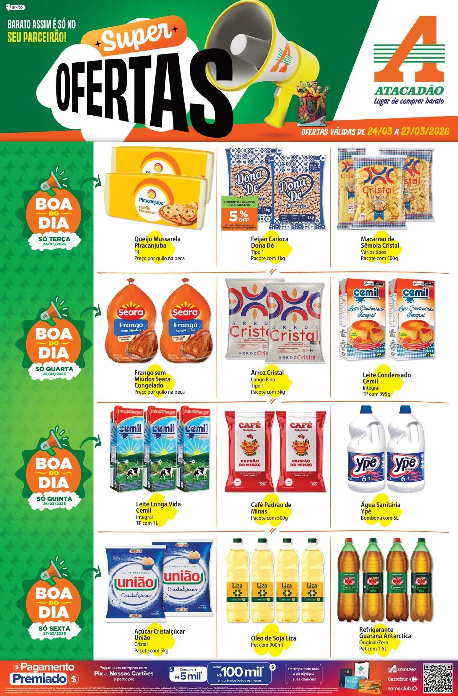 Pré-Visualização do folheto "Atacadão ofertas - GO" da loja Atacadão válido a partir de 24/03/2026
