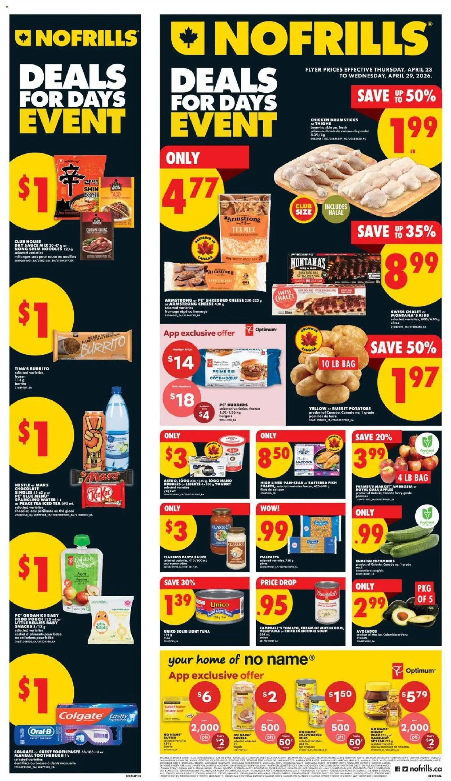 Preview of leaflet No Frills weekly flyer - ON from shop No Frills is valid from Apr 23, 2026