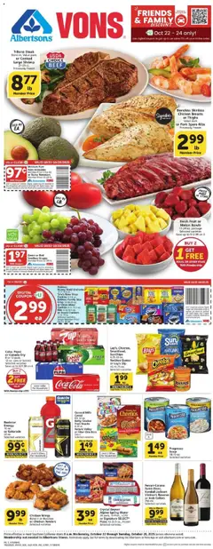 Ad Preview of Vons Weekly Ad from 10/22/2025