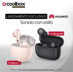 Vista previa de Huawei FreeBuds de la tienda Coolbox válido desde 14/10/2025