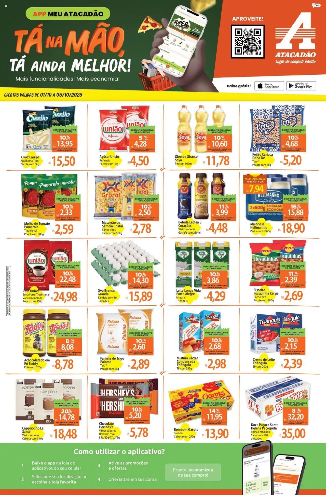 Atacadão folheto "Ofertas - MG" válido a partir de 01/10/2025 - número de página 1